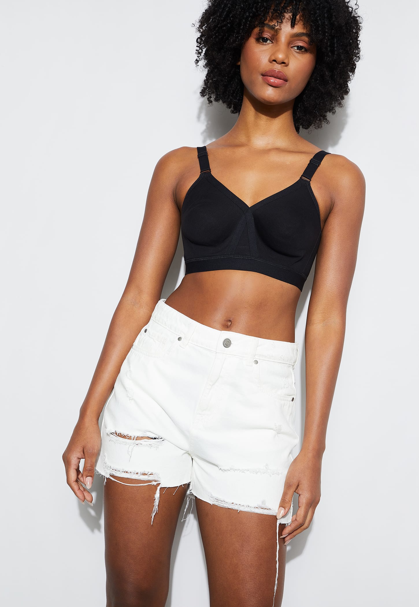 GINGER Solid Non-Padded Non-Wired Seamed Everyday Bra-image-32