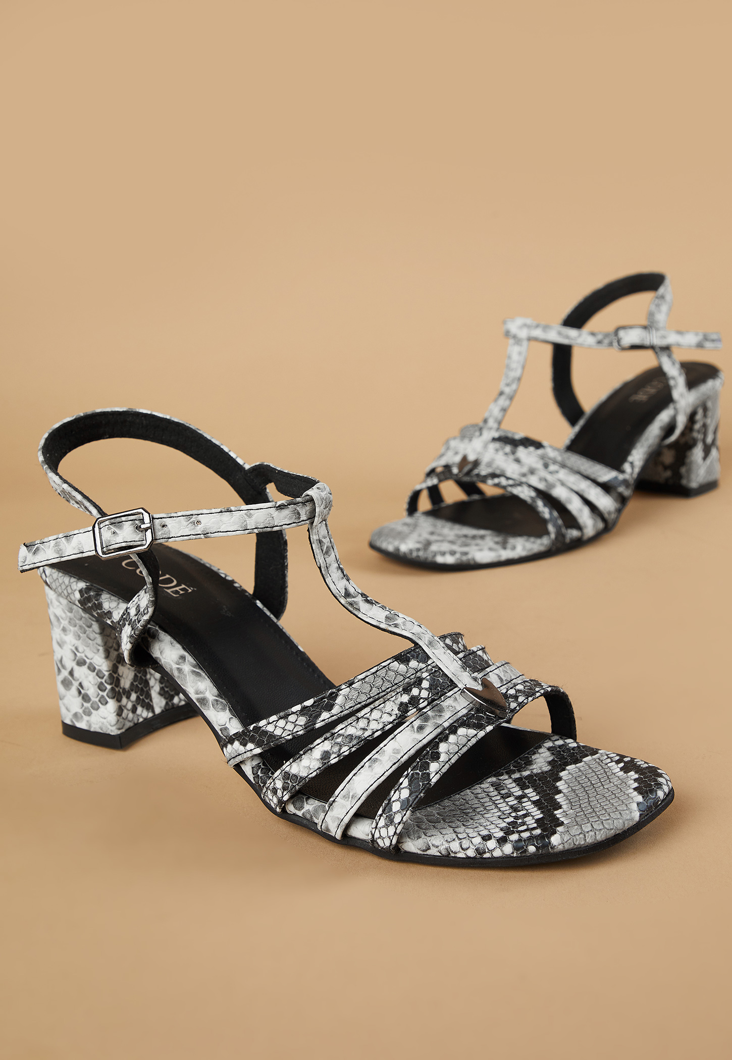 CODE Textured Block Heels-picture-32