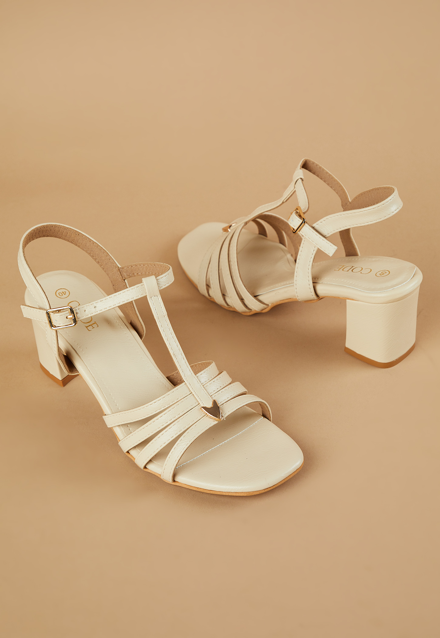 CODE Textured Block Heels-picture-31