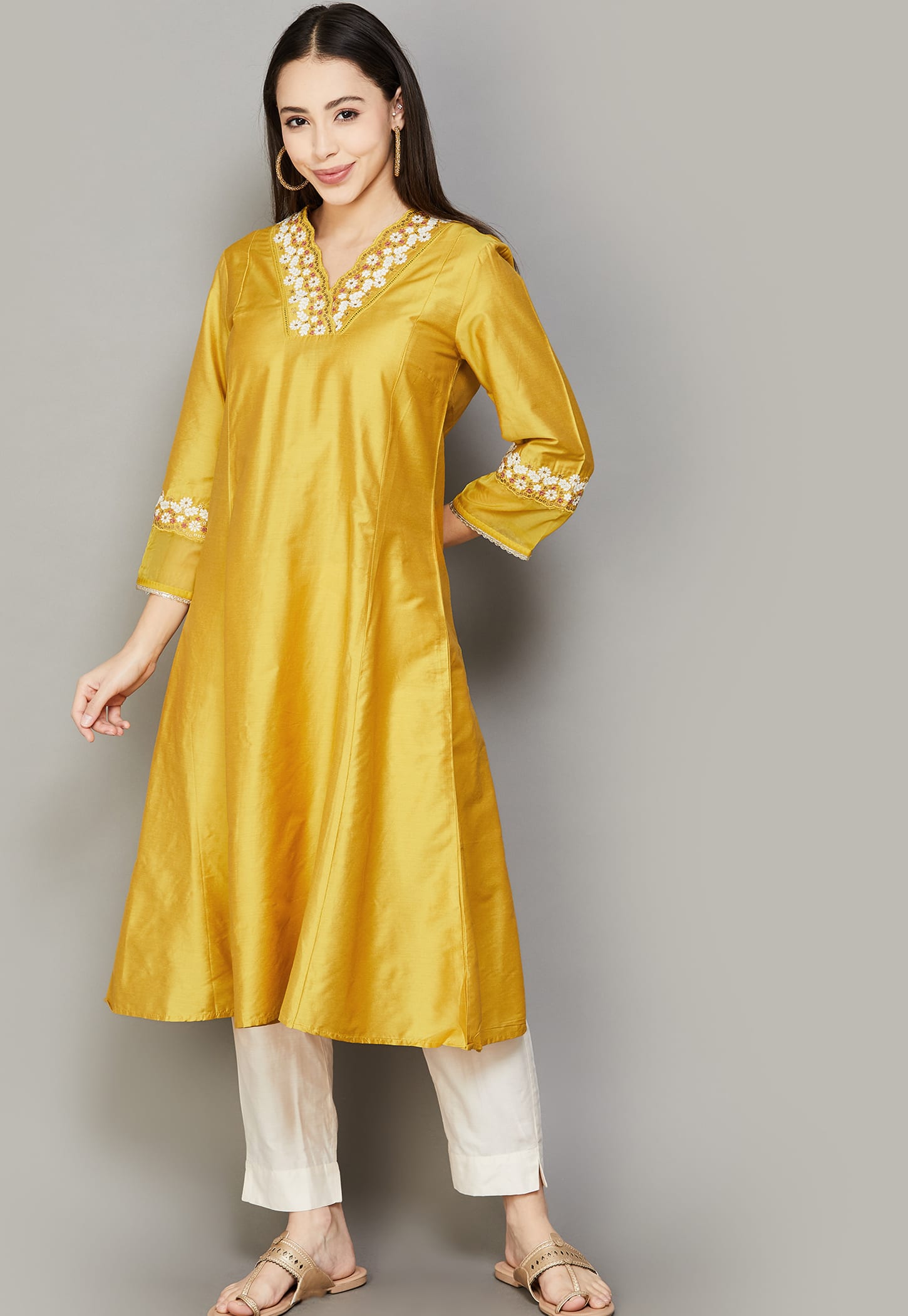 W Embroidered Straight Kurta-picture-11