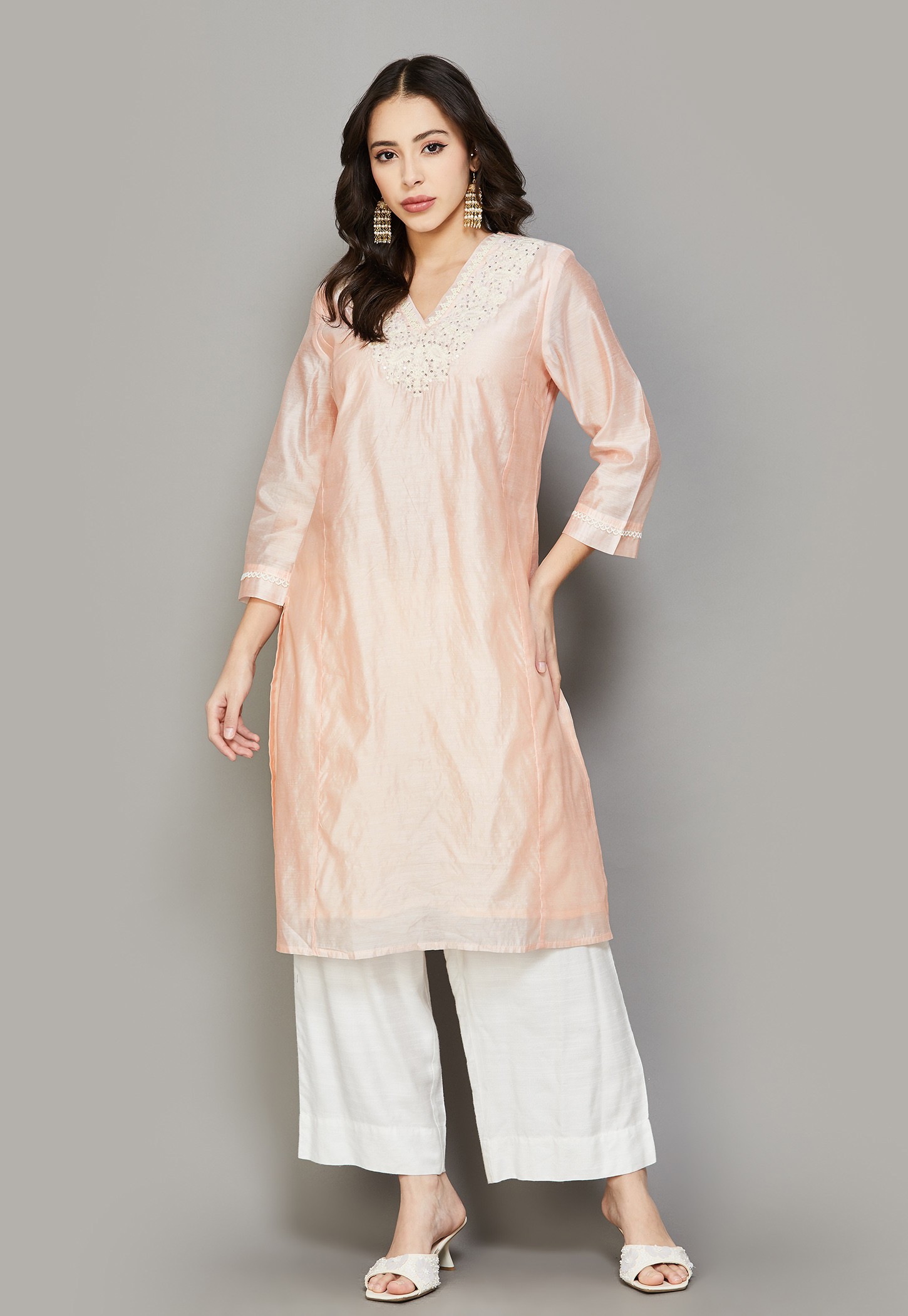 W Embroidered Straight Kurta-picture-44