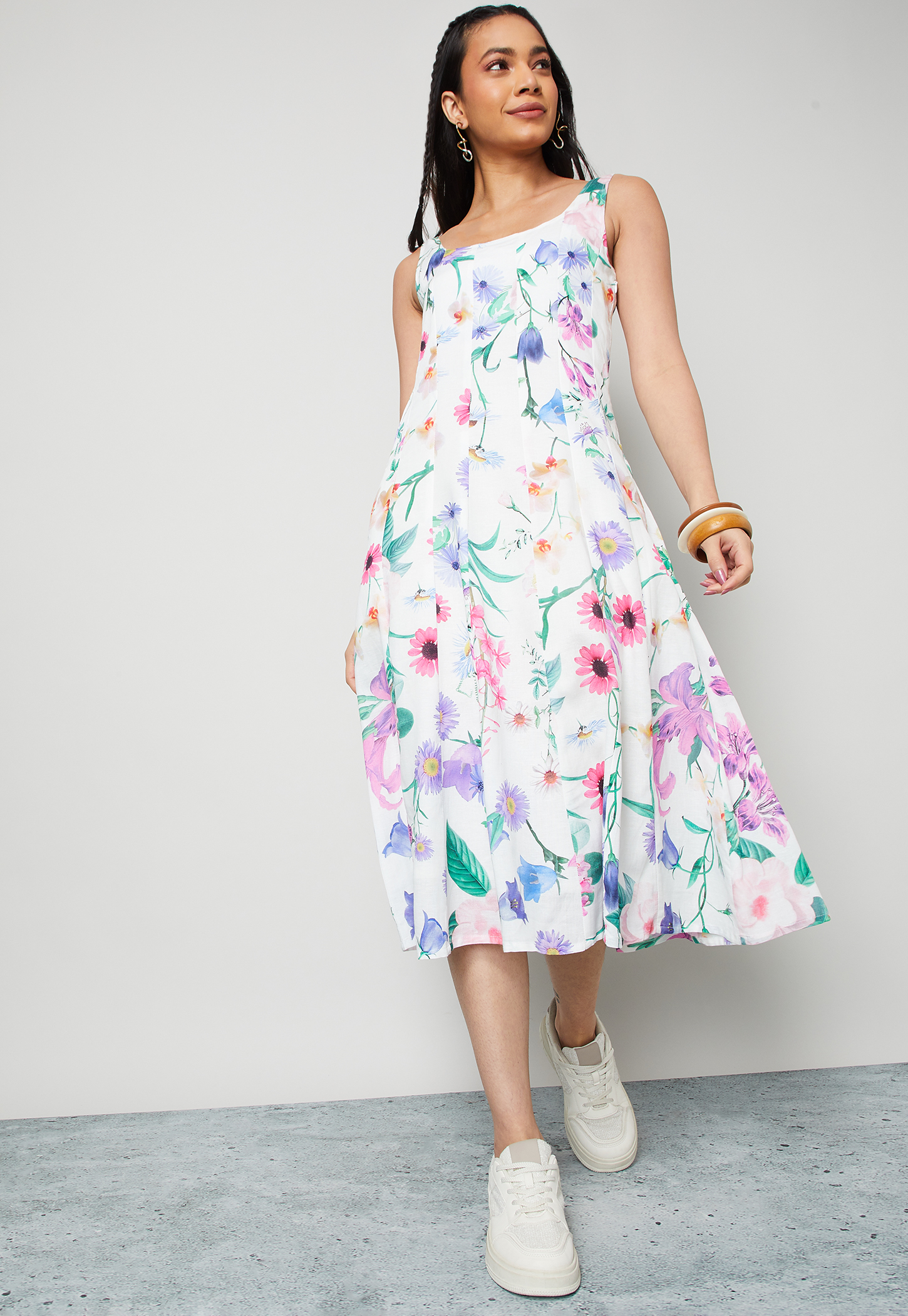 COLOUR ME Floral Print Midi Dress-picture-31