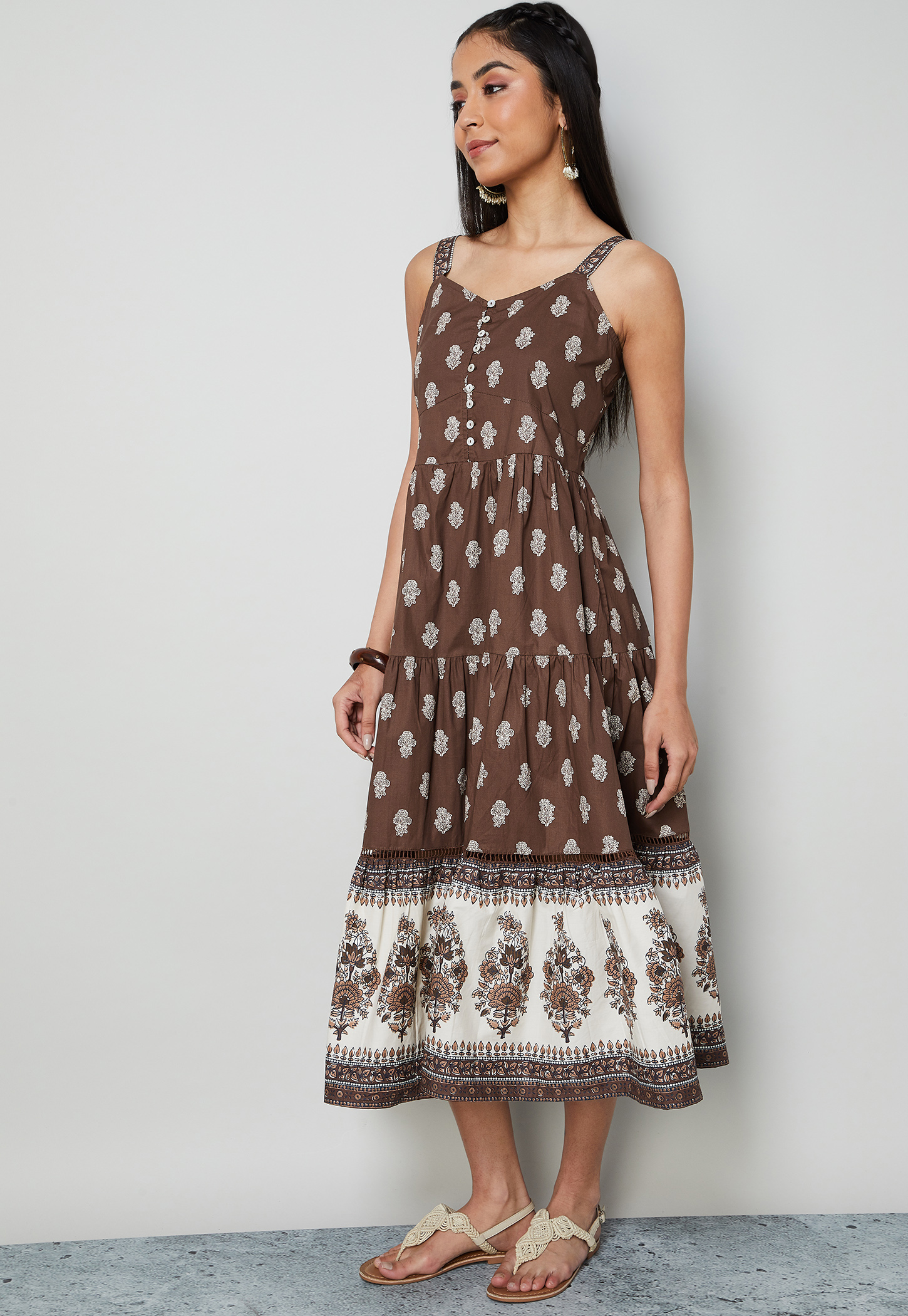 COLOUR ME Printed Tiered Dress-picture-17