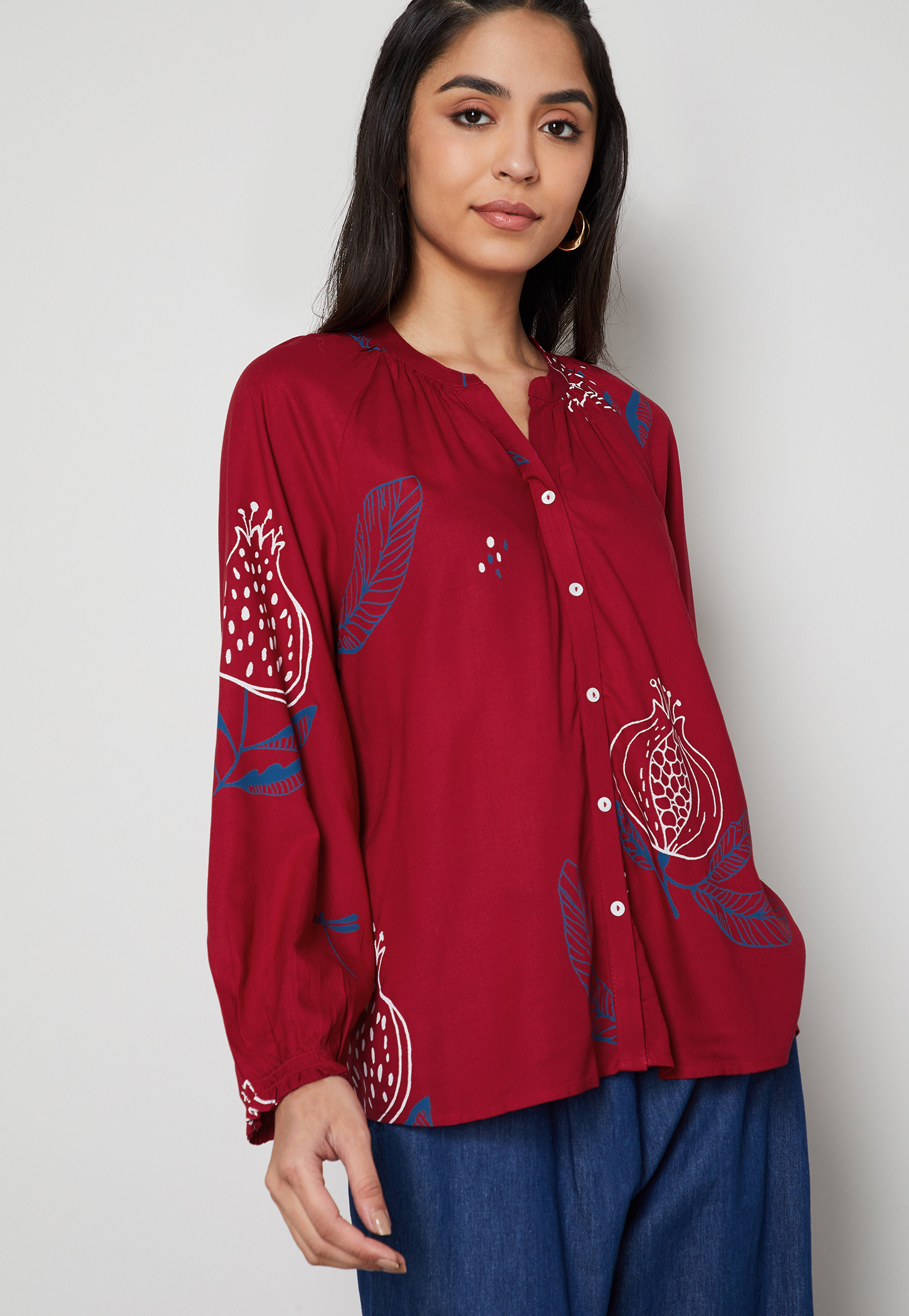 COLOUR ME Floral Print Top-image-28