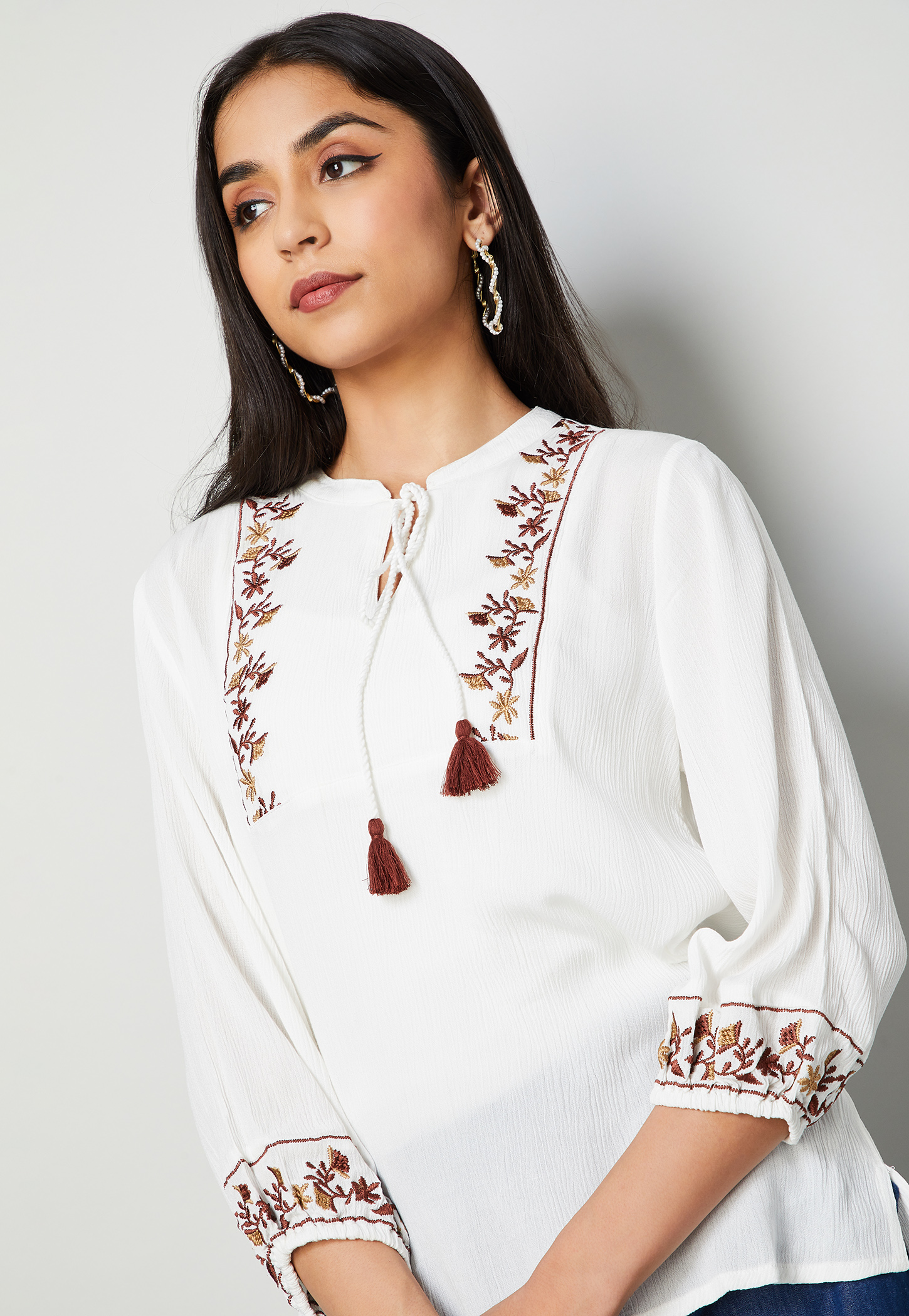 COLOUR ME Embroidered Top-picture-36