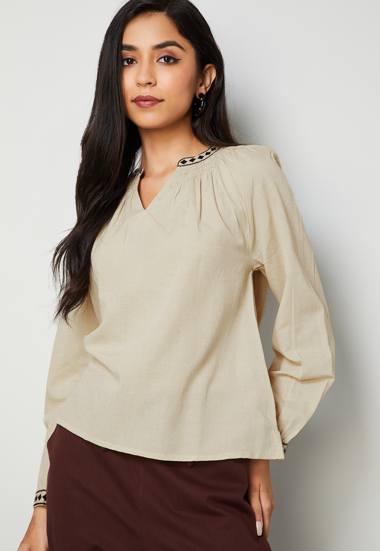 COLOUR ME Embroidered Top