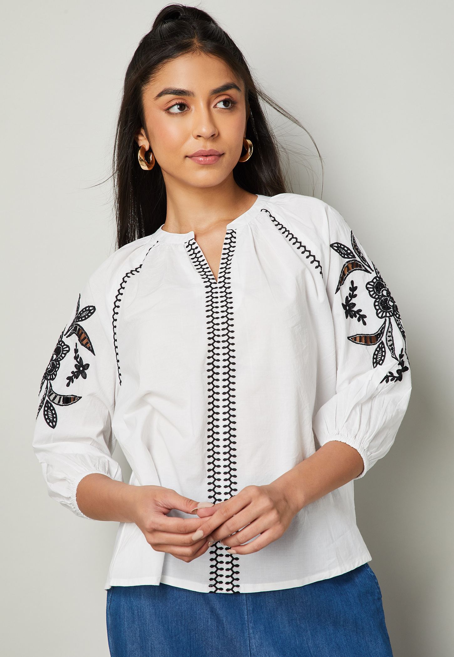COLOUR ME Embroidered Top-picture-26