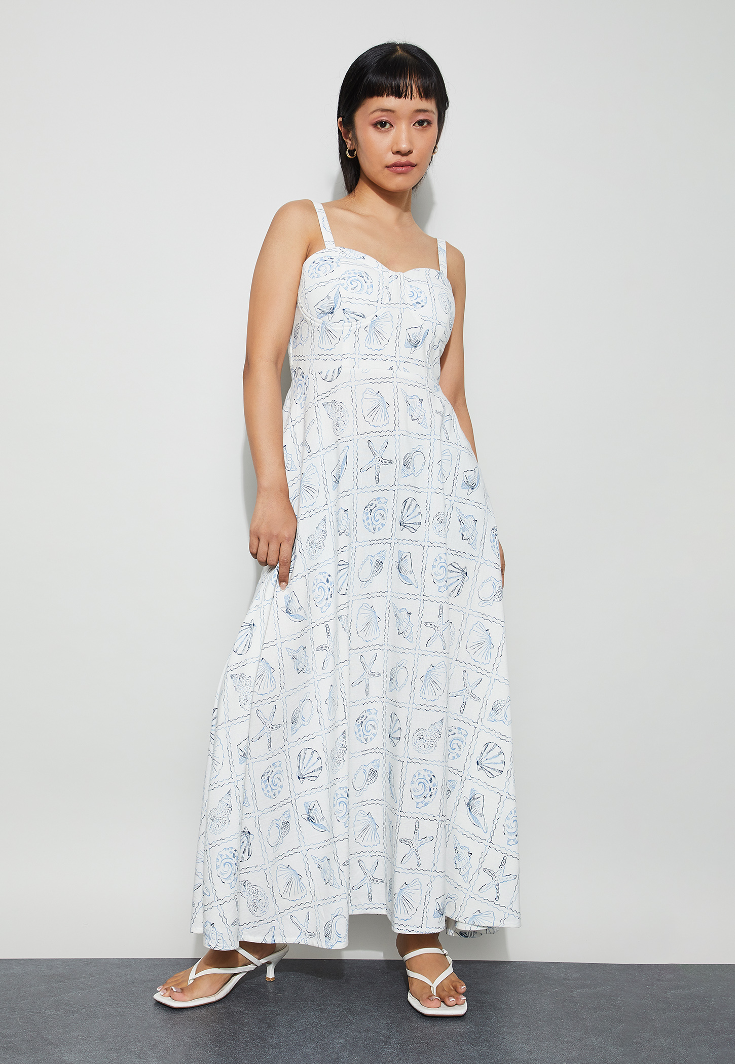GINGER Printed Maxi Dress-image-14