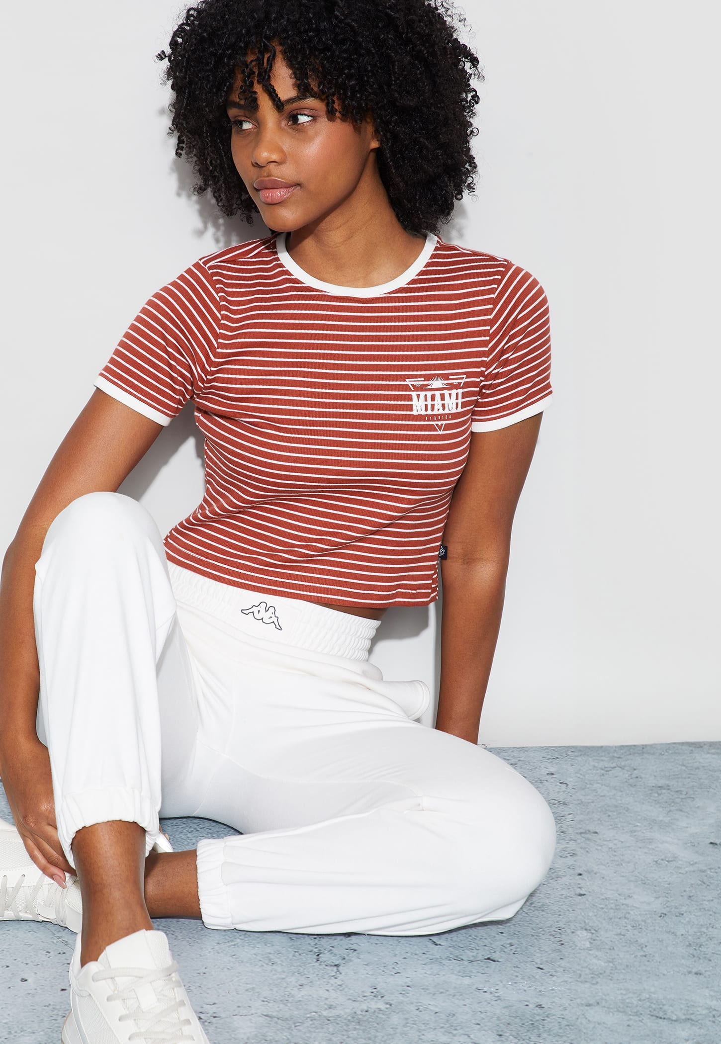 KAPPA Striped Crop T-shirt-picture-51