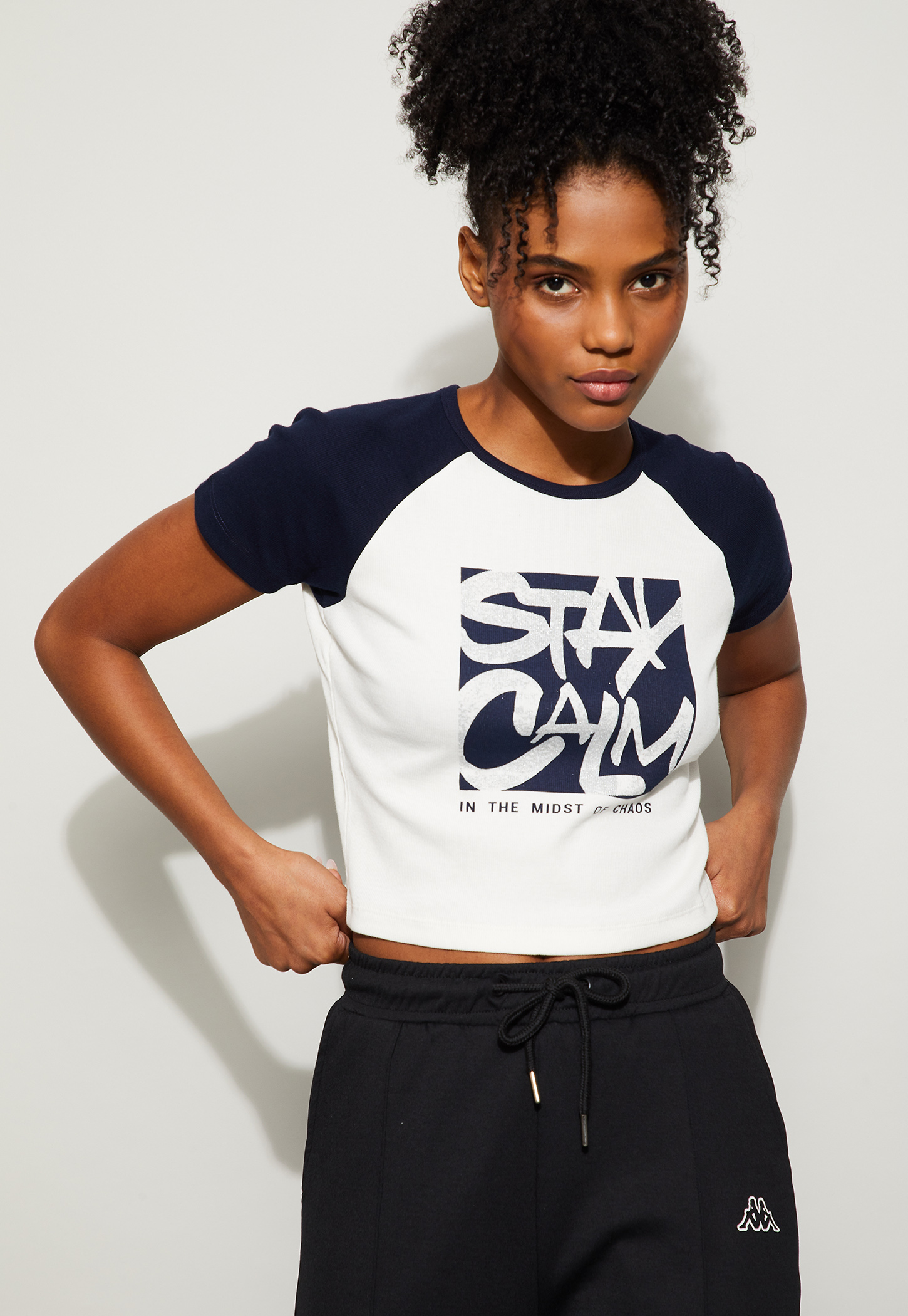 KAPPA Graphic Print Crop T-shirt-image-11