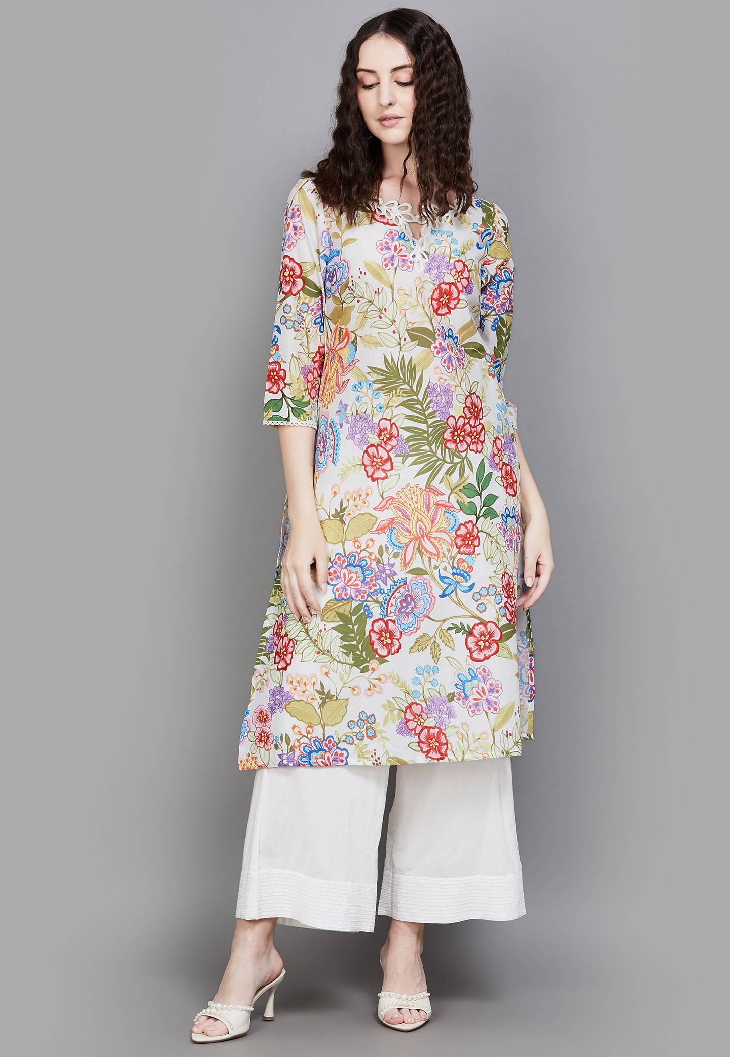 W Floral Print Straight Kurta-picture-37