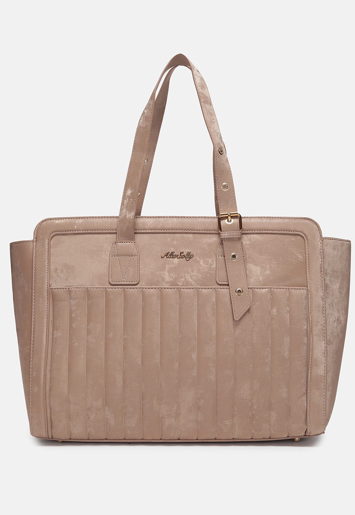 ALLEN SOLLY Quilted Laptop Bag
