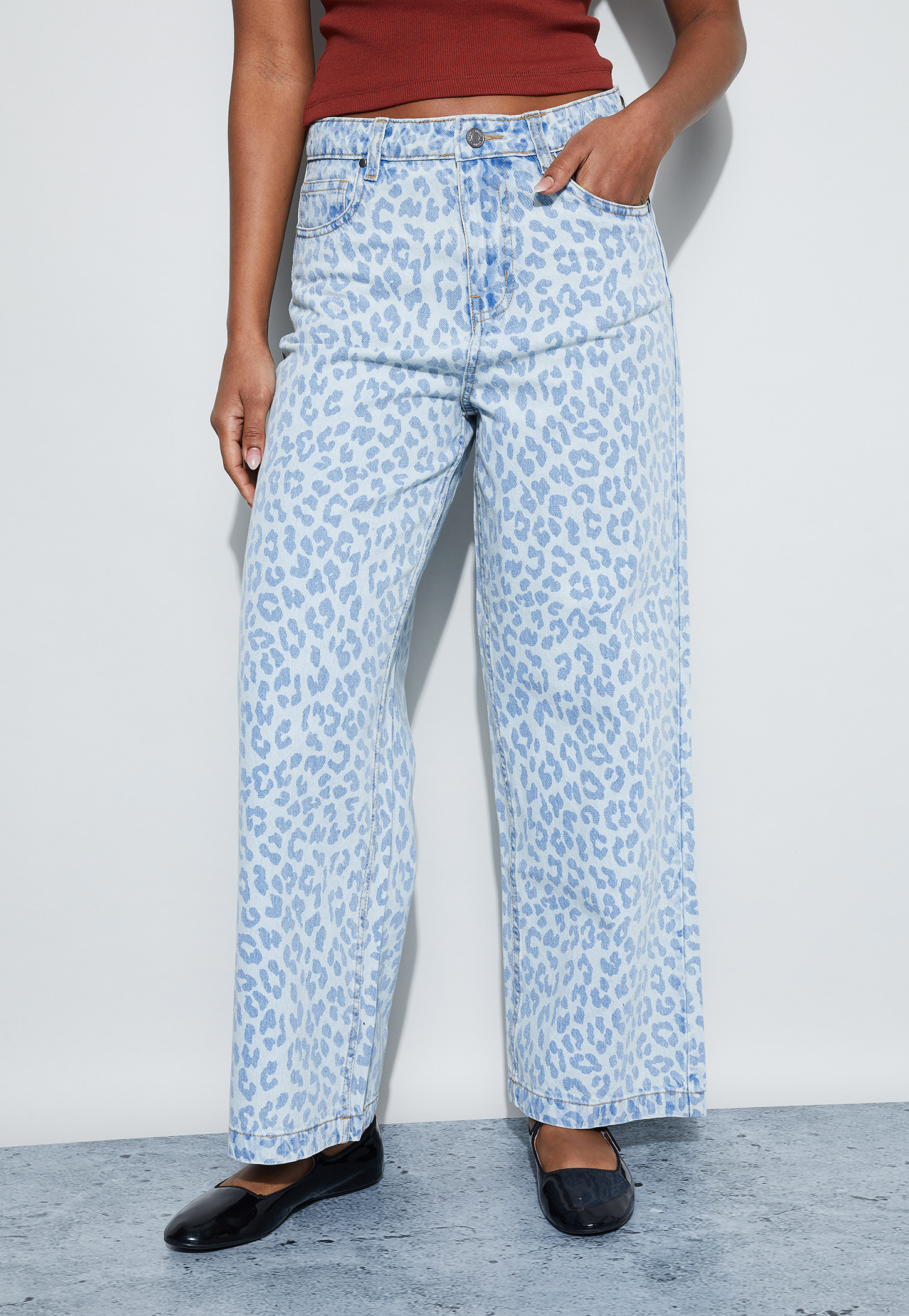 GINGER Printed Straight Jeans-picture-37