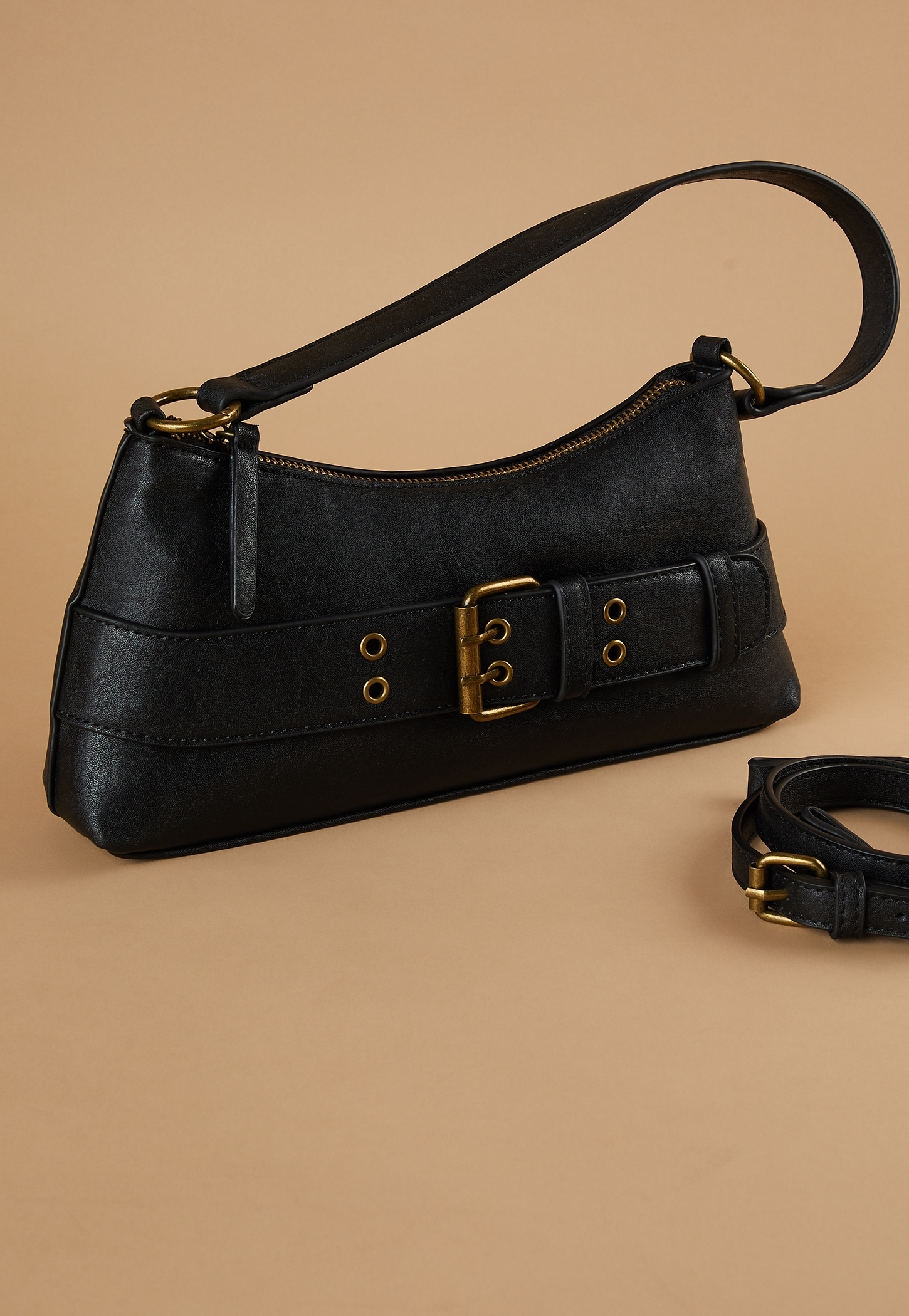 GINGER Buckle Shoulder Bag