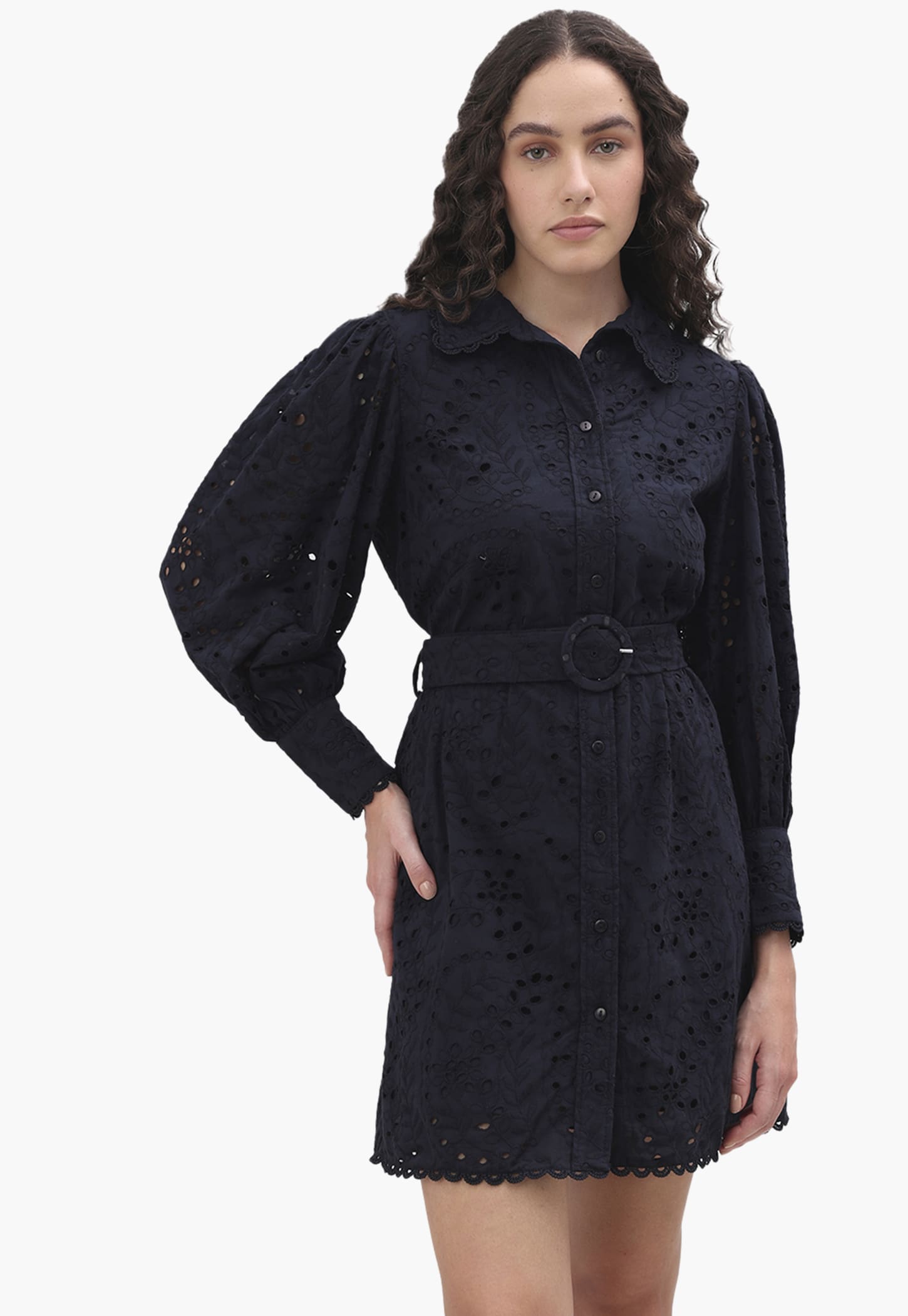 VERO MODA Shiffli Belted Shirt Dress-picture-41