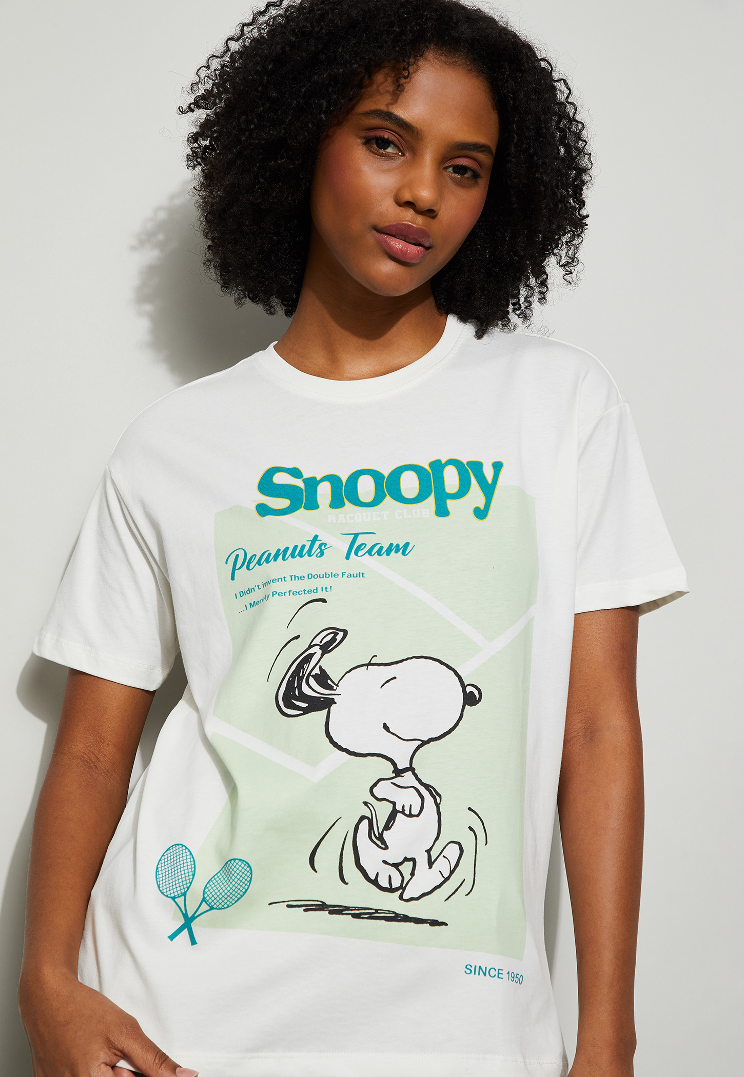 GINGER Snoopy Print T-shirt-picture-27