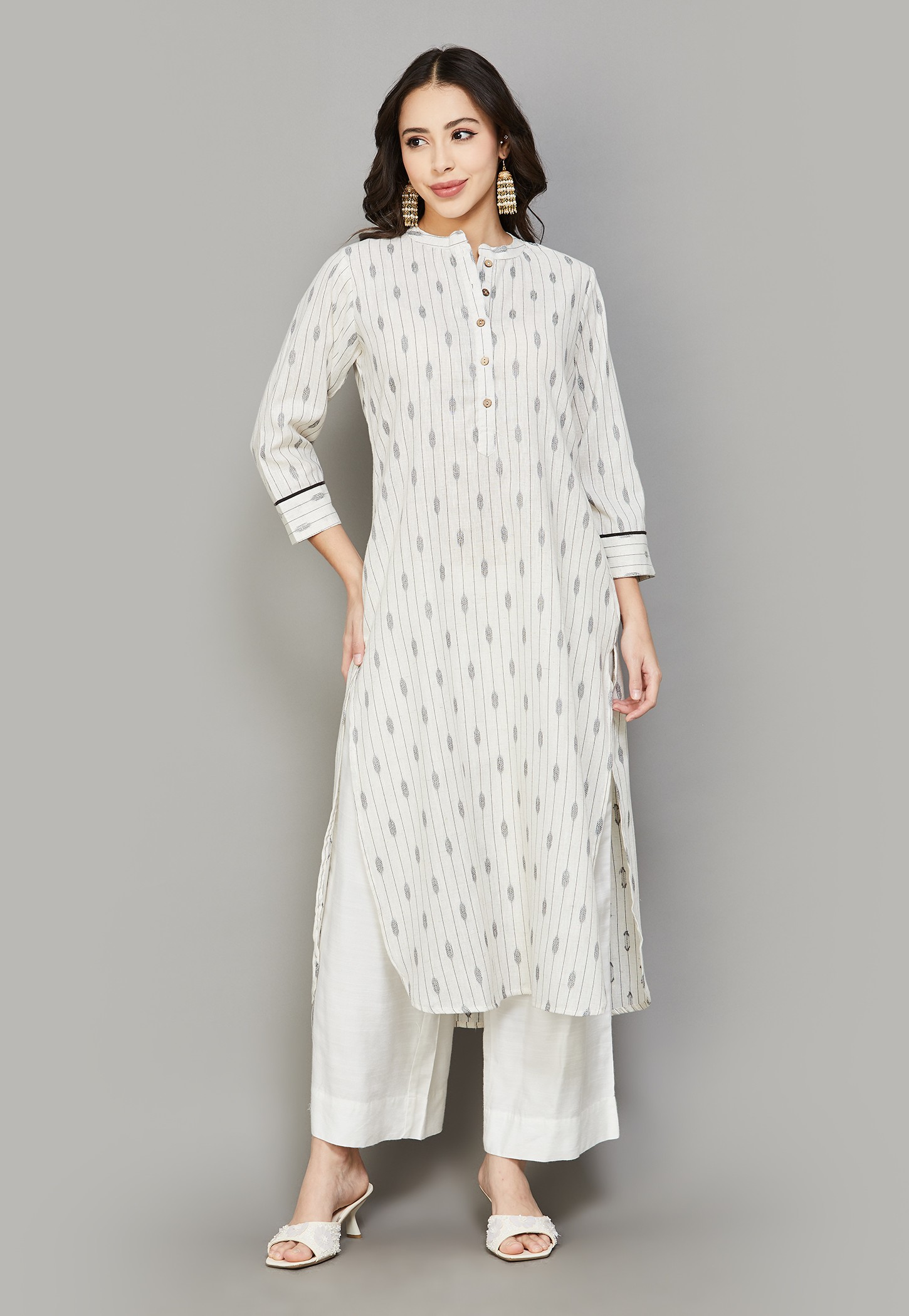 LIBAS Woven Design Straight Kurta-picture-20