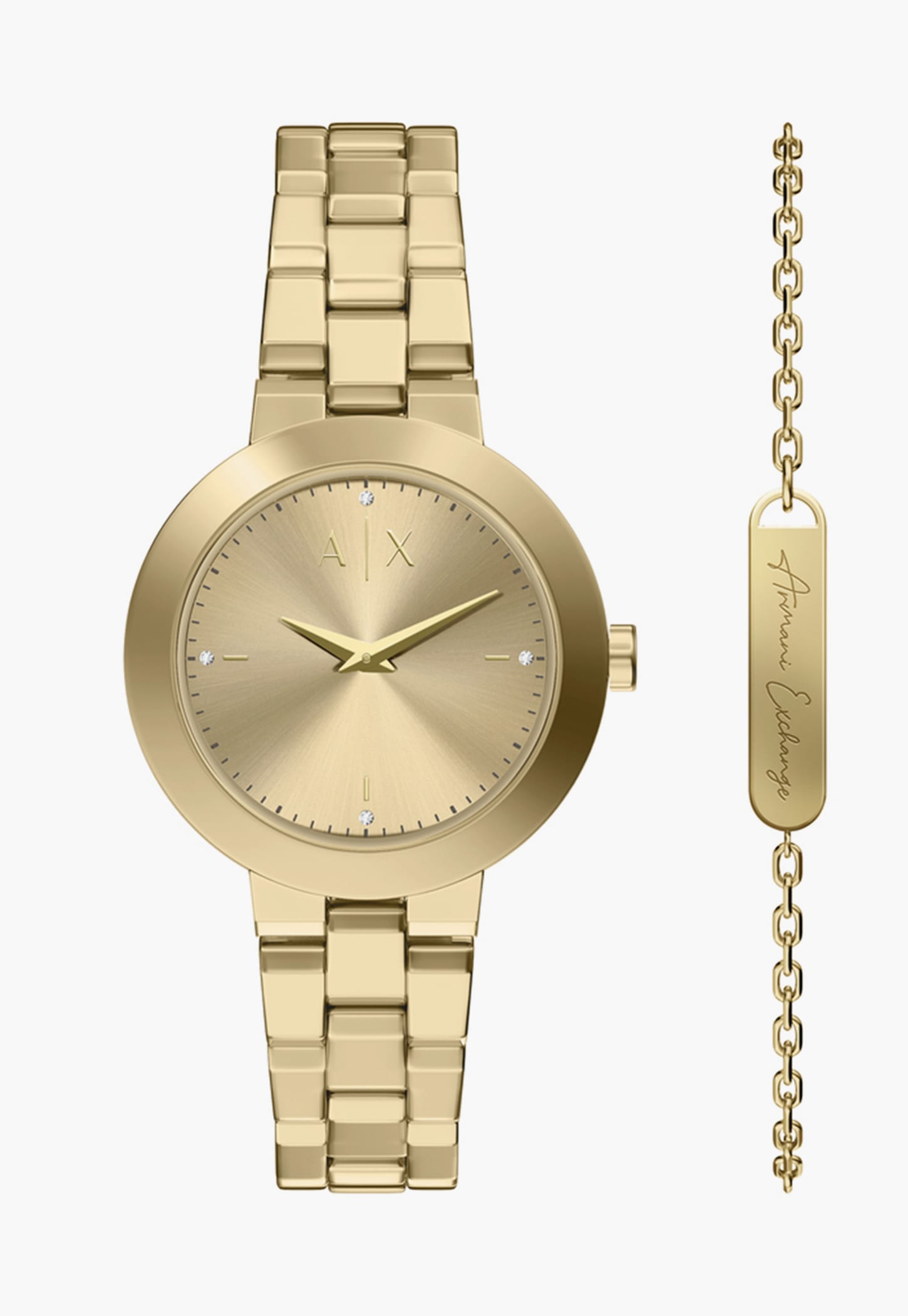 ARMANI EXCHANGE Jackie Stainless Steel Analog Watch Set - AX7177SET-picture-41