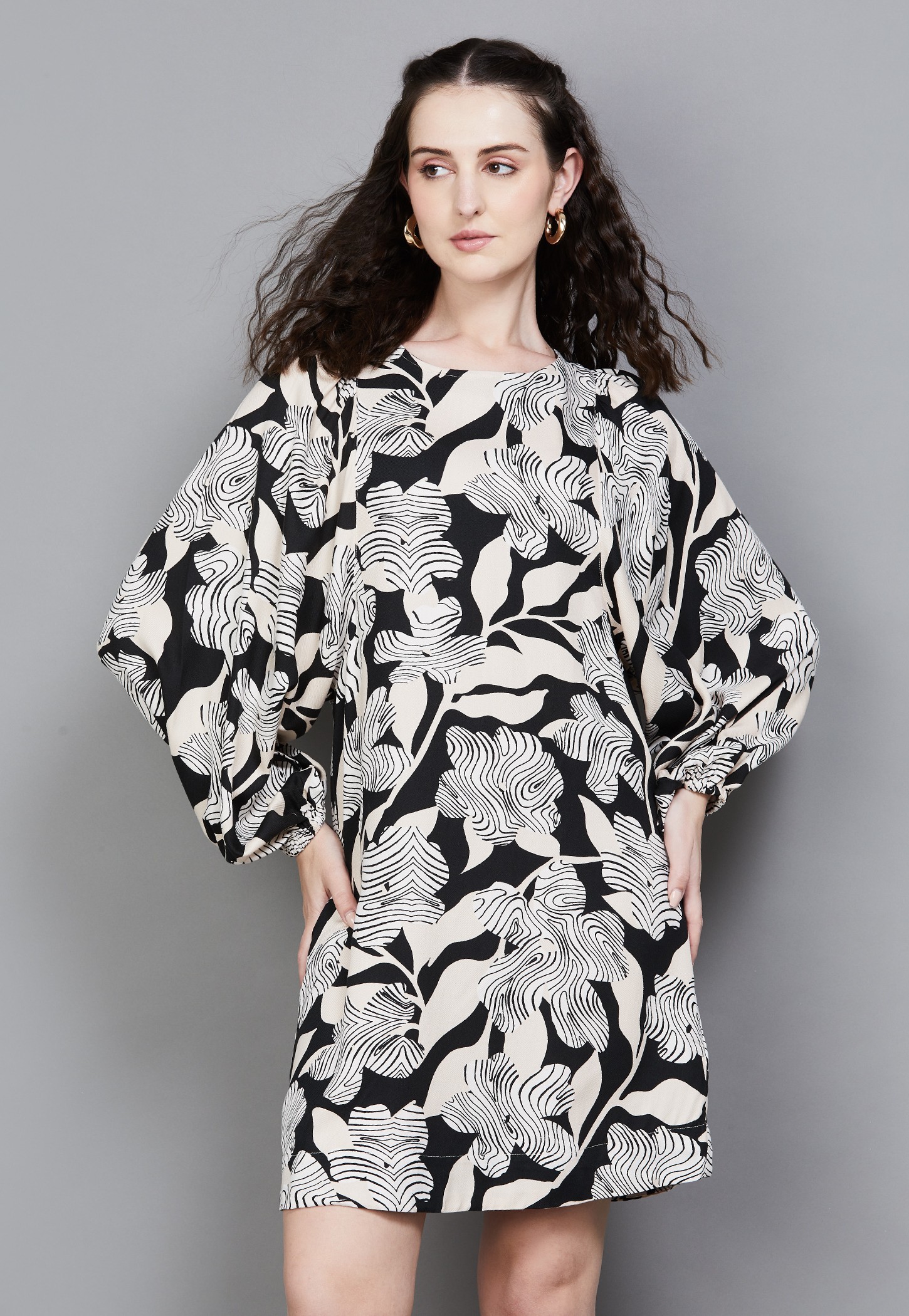 AND Floral Print Shift Dress-image-6