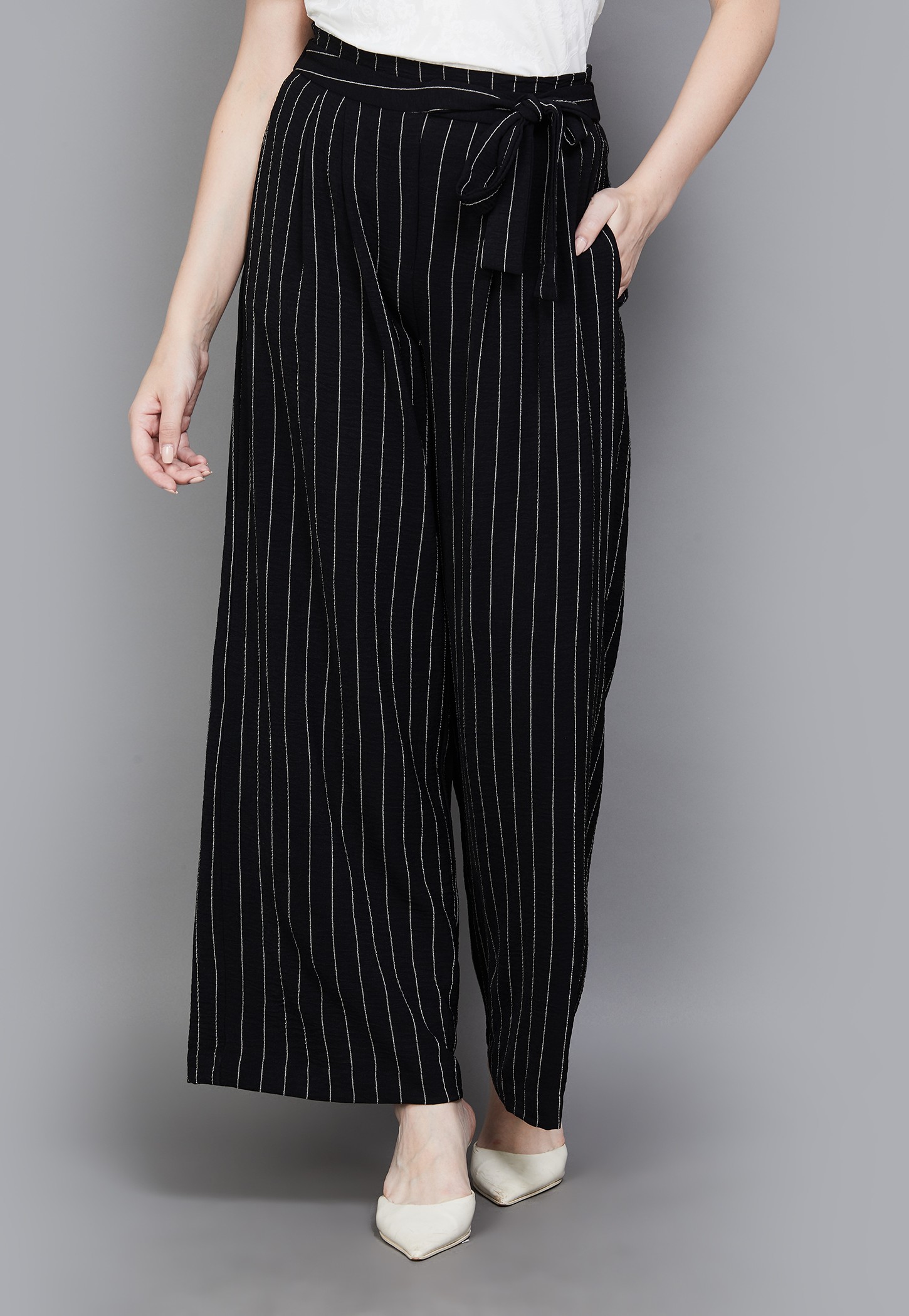 AND Striped Wide Leg Trousers-picture-26