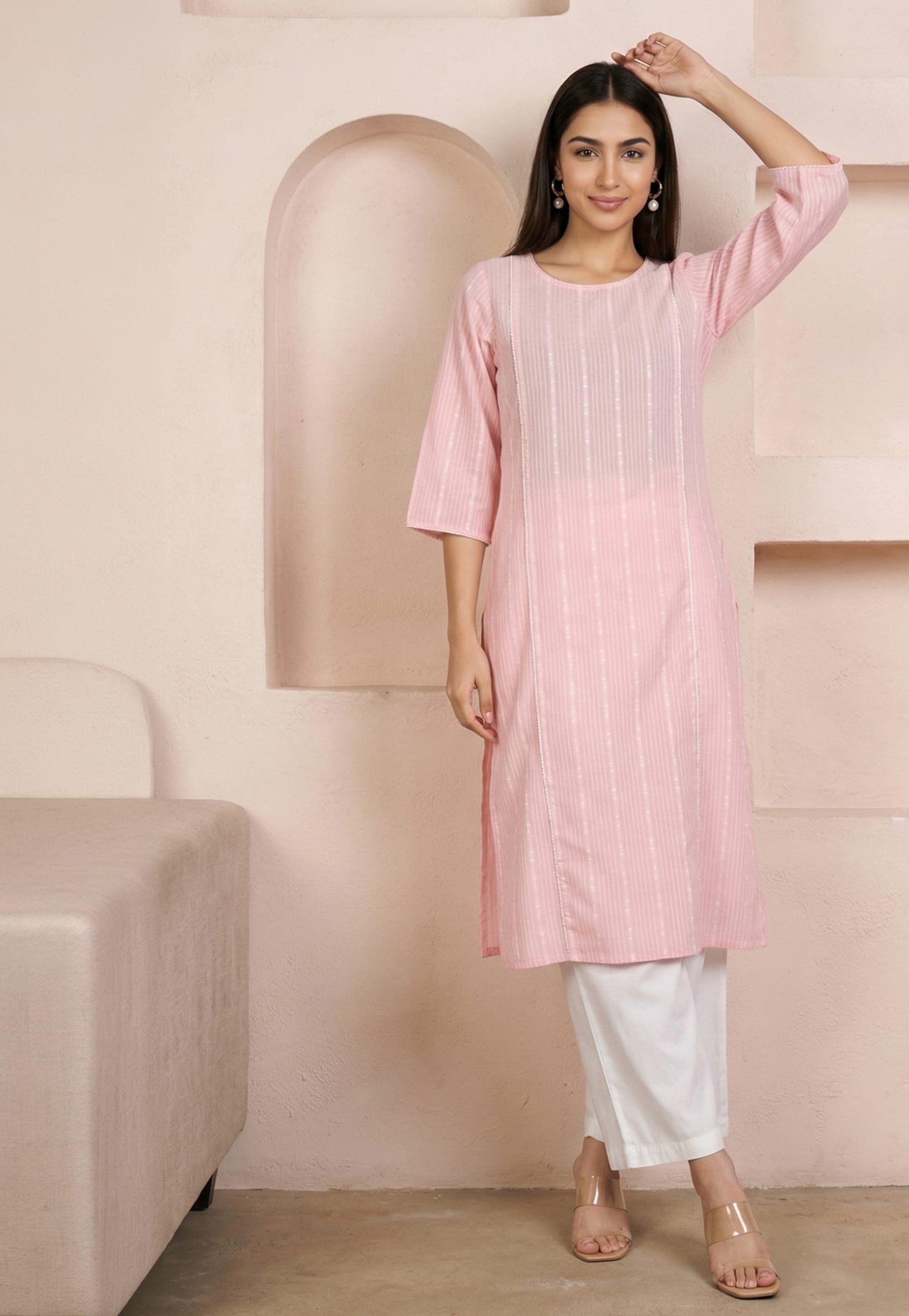 AURELIA Striped Kurta Set-picture-35