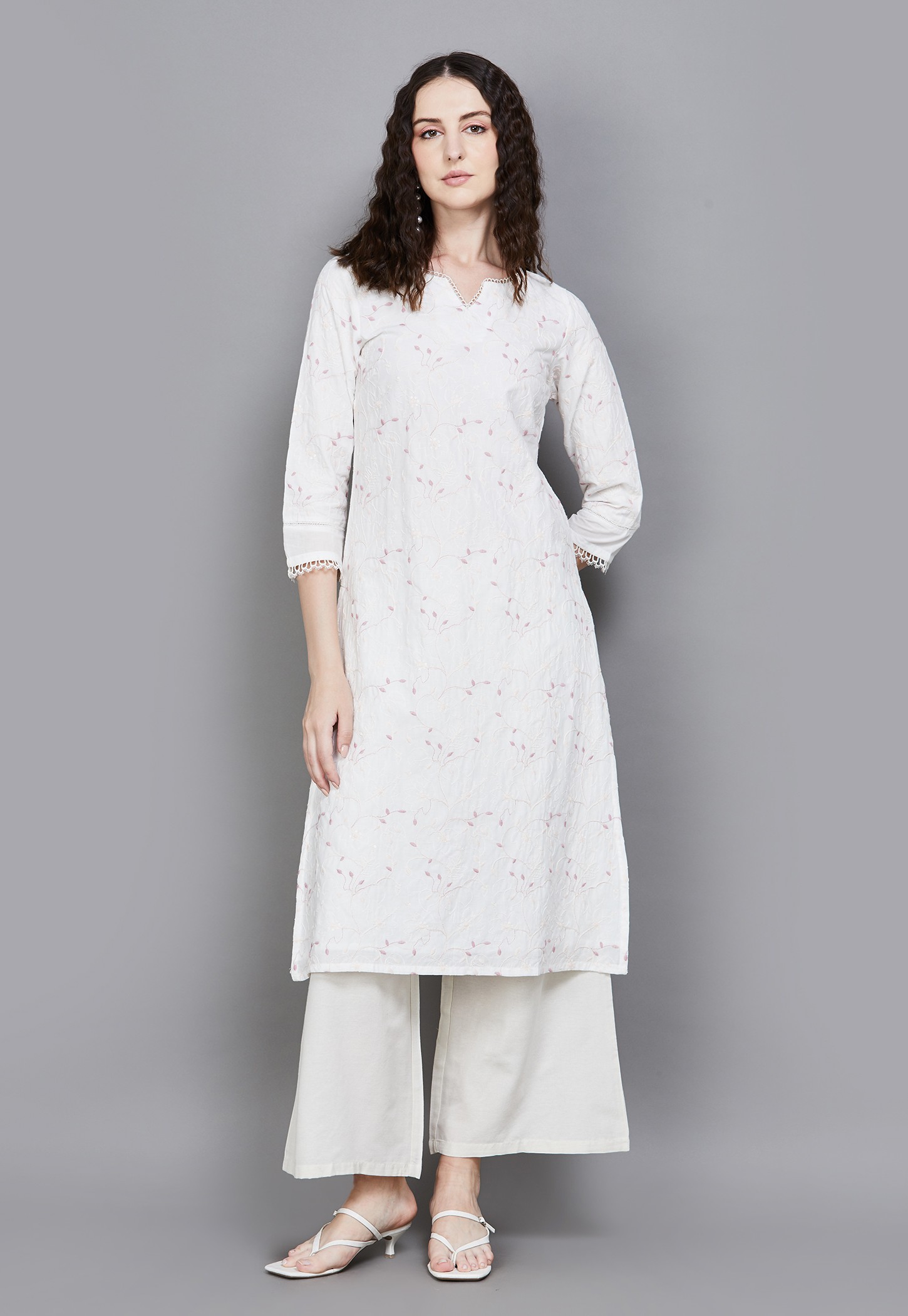 W Embroidered Straight Kurta-picture-29