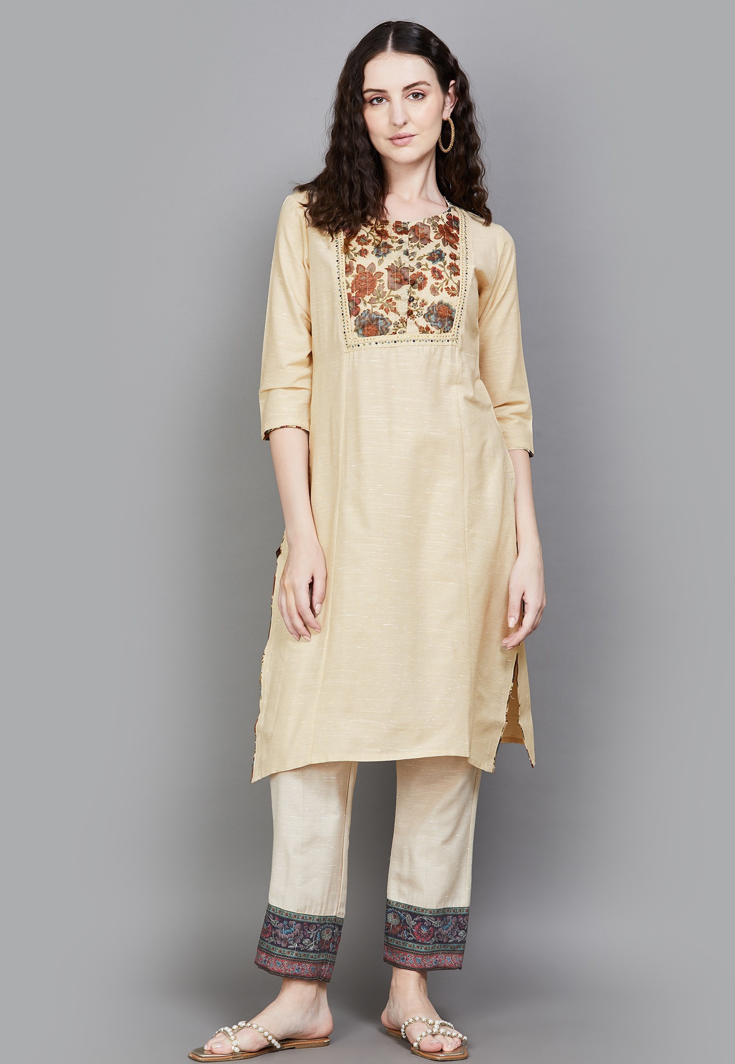 SPAN Floral Print Straight Kurta-picture-30