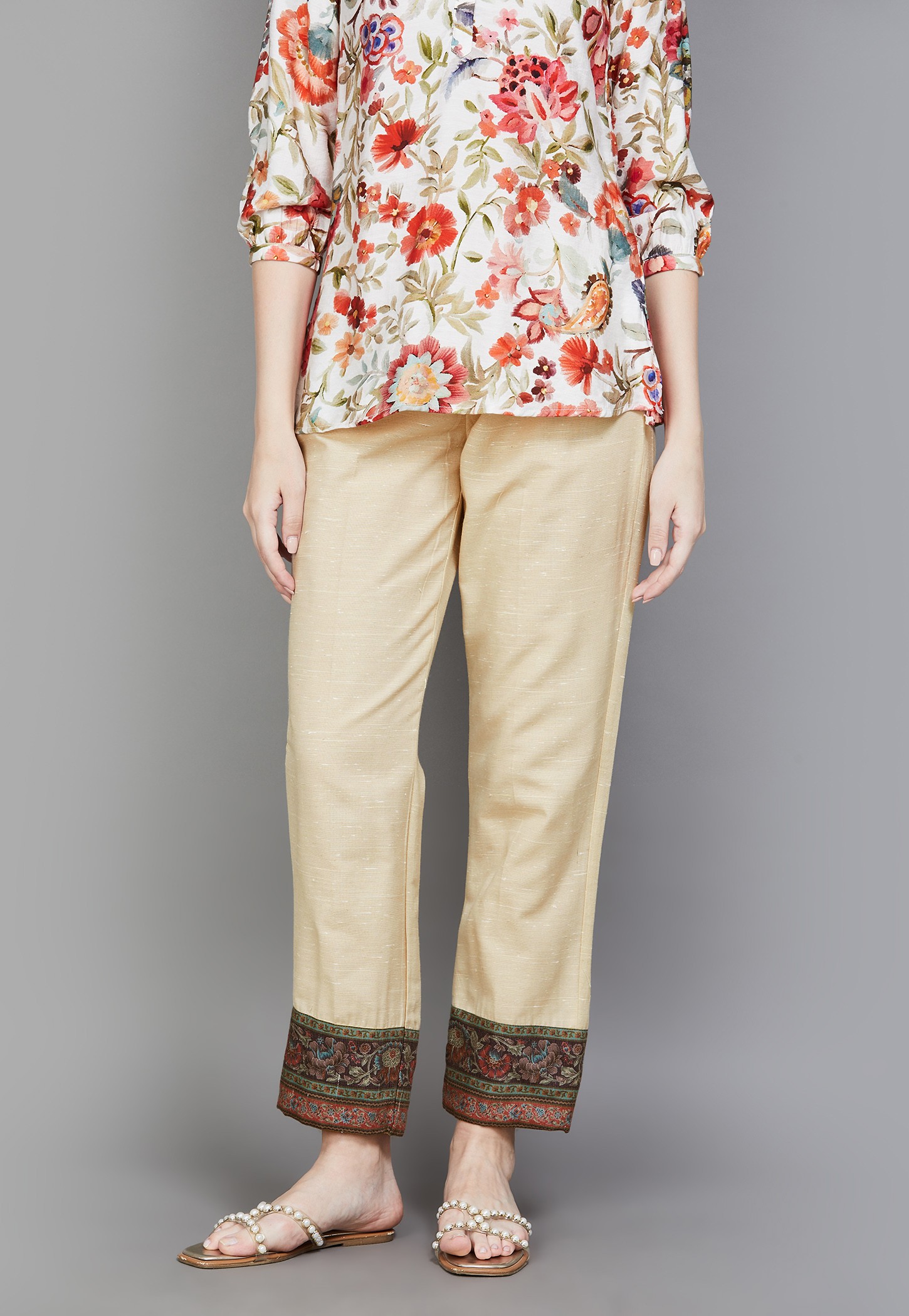 SPAN Solid Straight Pants-picture-43