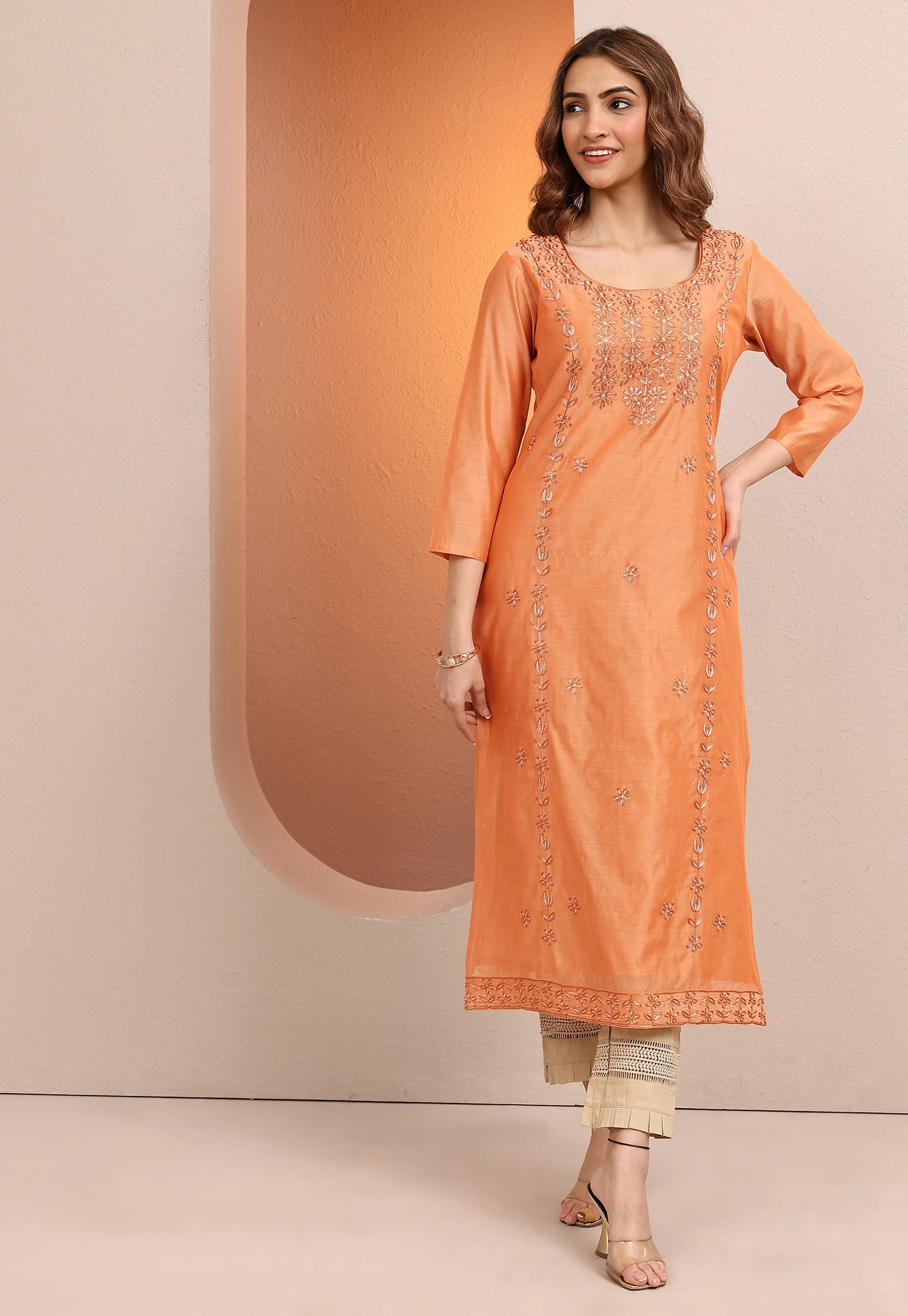 LIBAS Embroidered Straight Kurta-picture-22