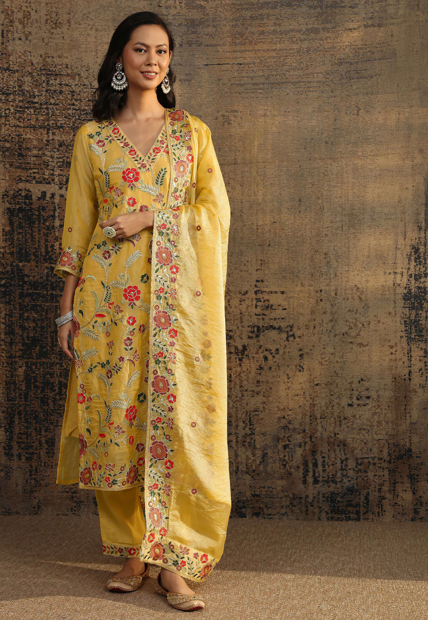 LIBAS Embroidered Straight Kurta Set-picture-30