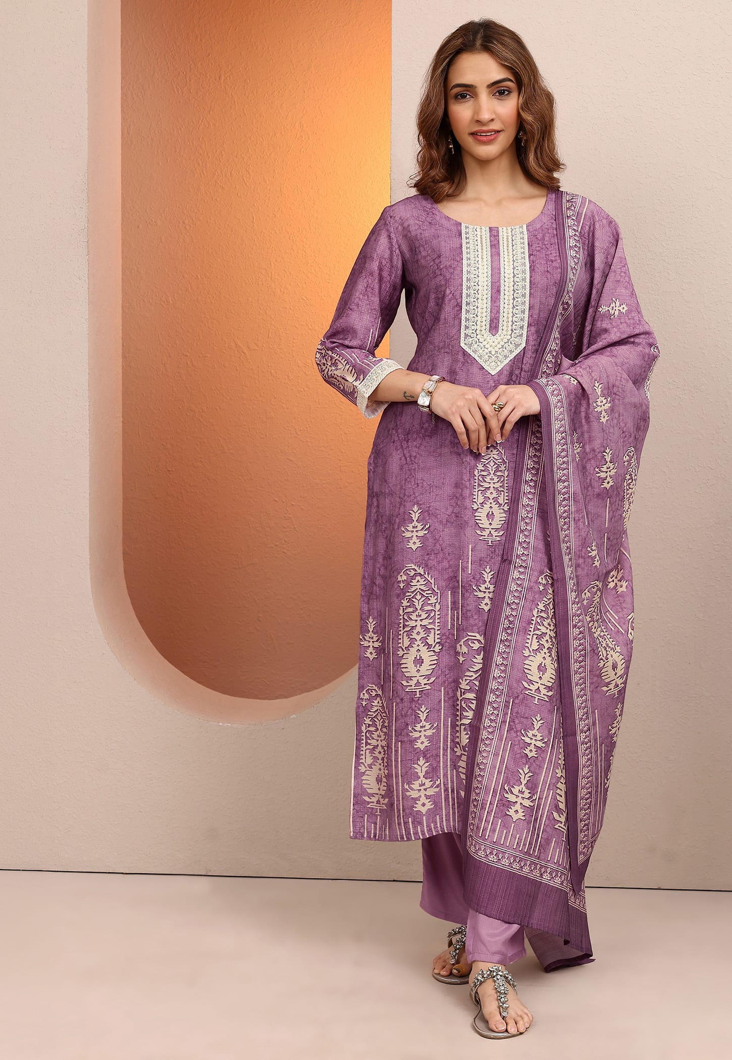 LIBAS Printed Straight Kurta Set-picture-22