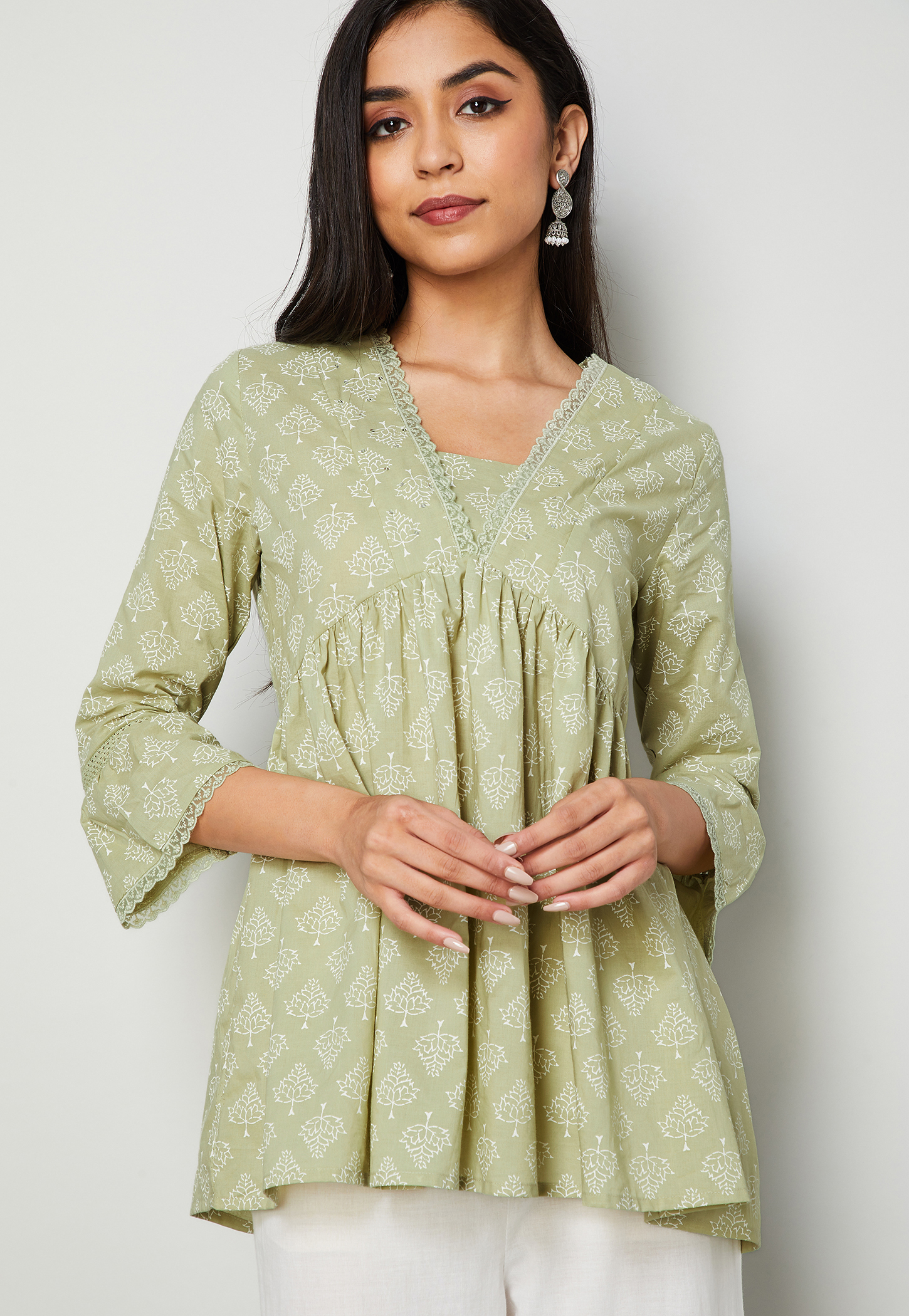 MELANGE Ethnic Motif Print Tunic-picture-54