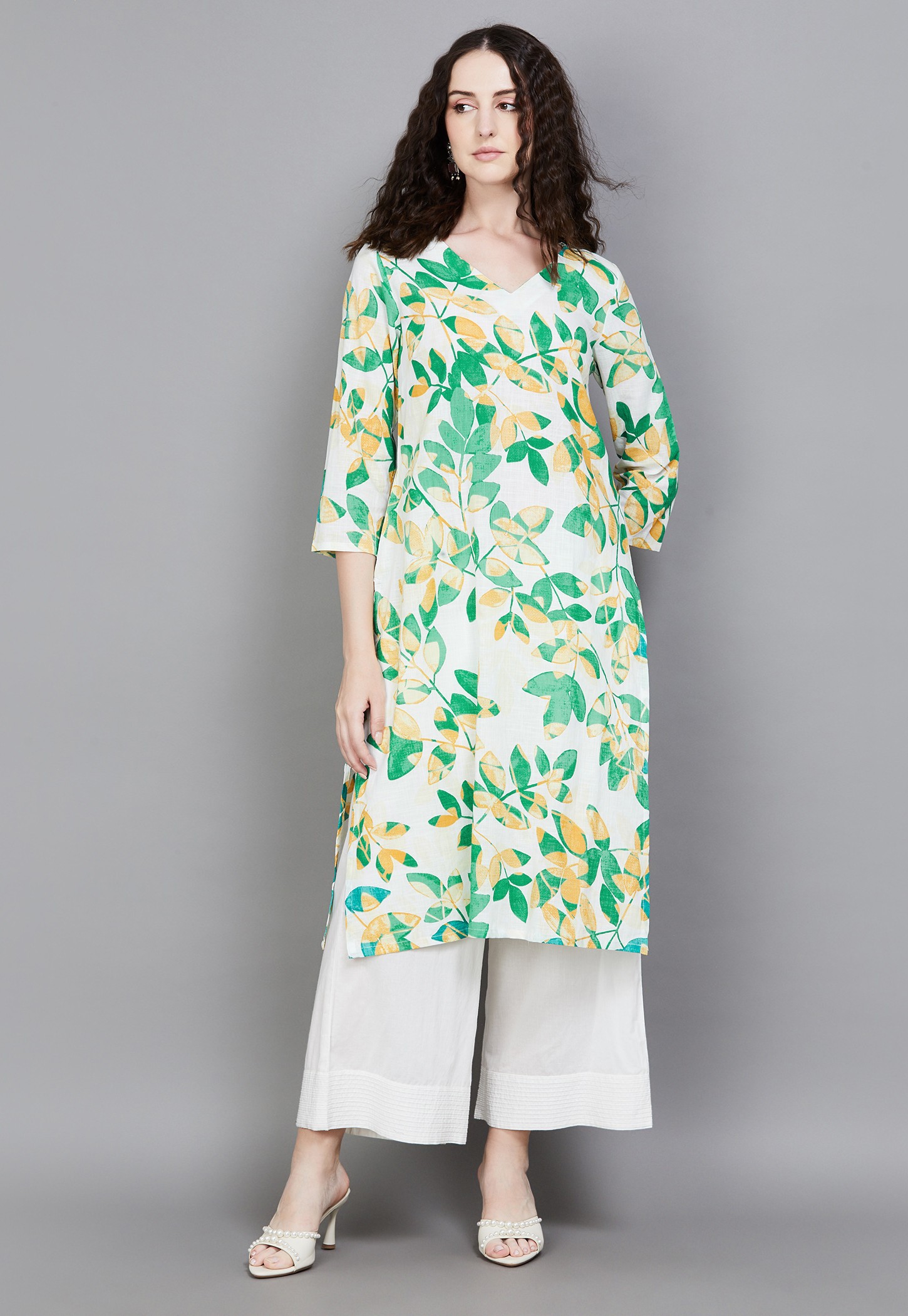 W Floral Print Straight Kurta-picture-17