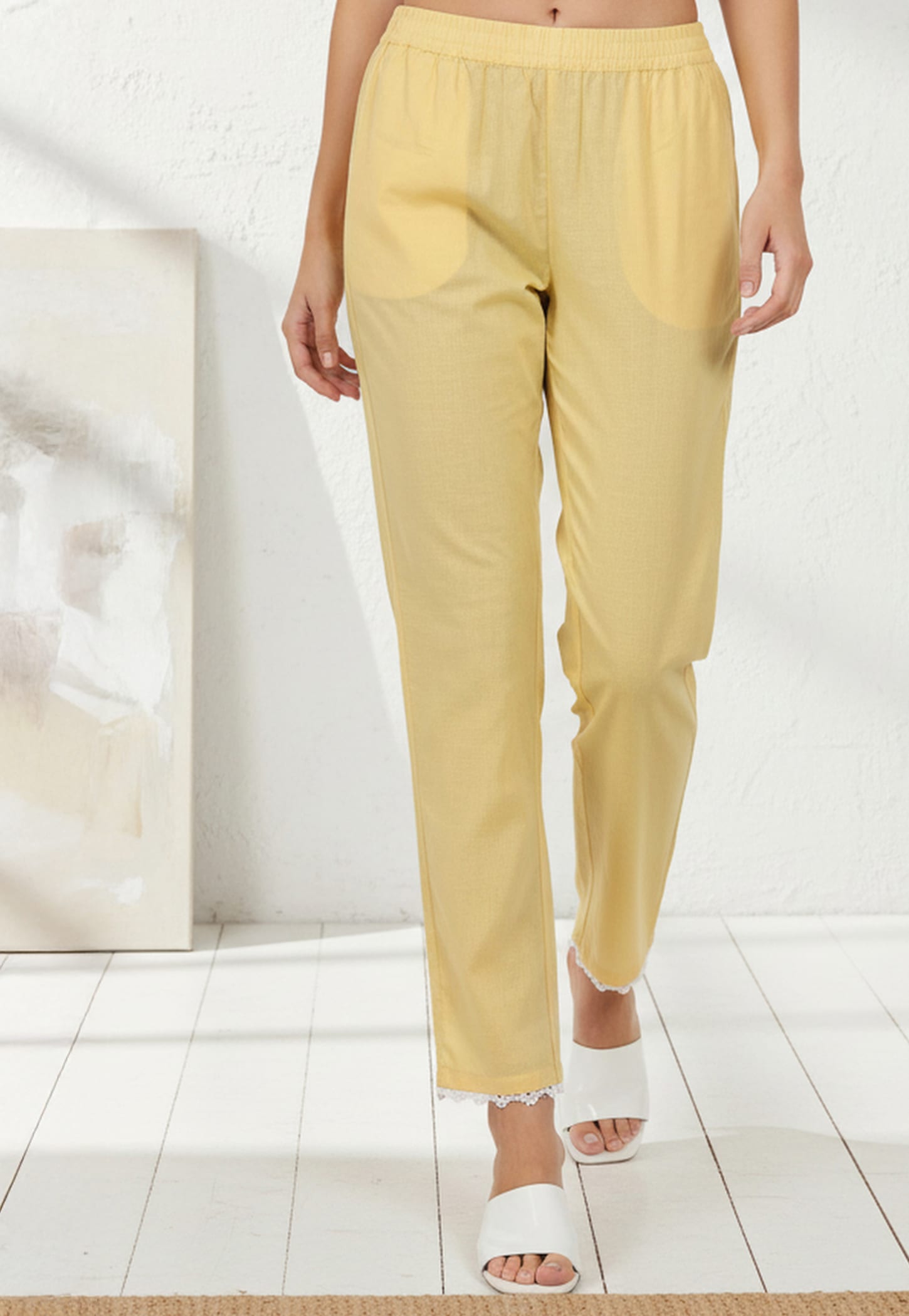 W Solid Straight Pants-picture-52