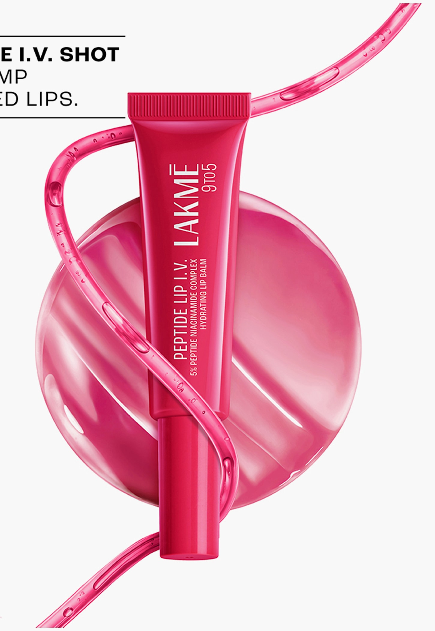 LAKME 9To5 Peptide Lip IV Hydrating Lip Balm - Peptalk Pink - 10g-picture-15