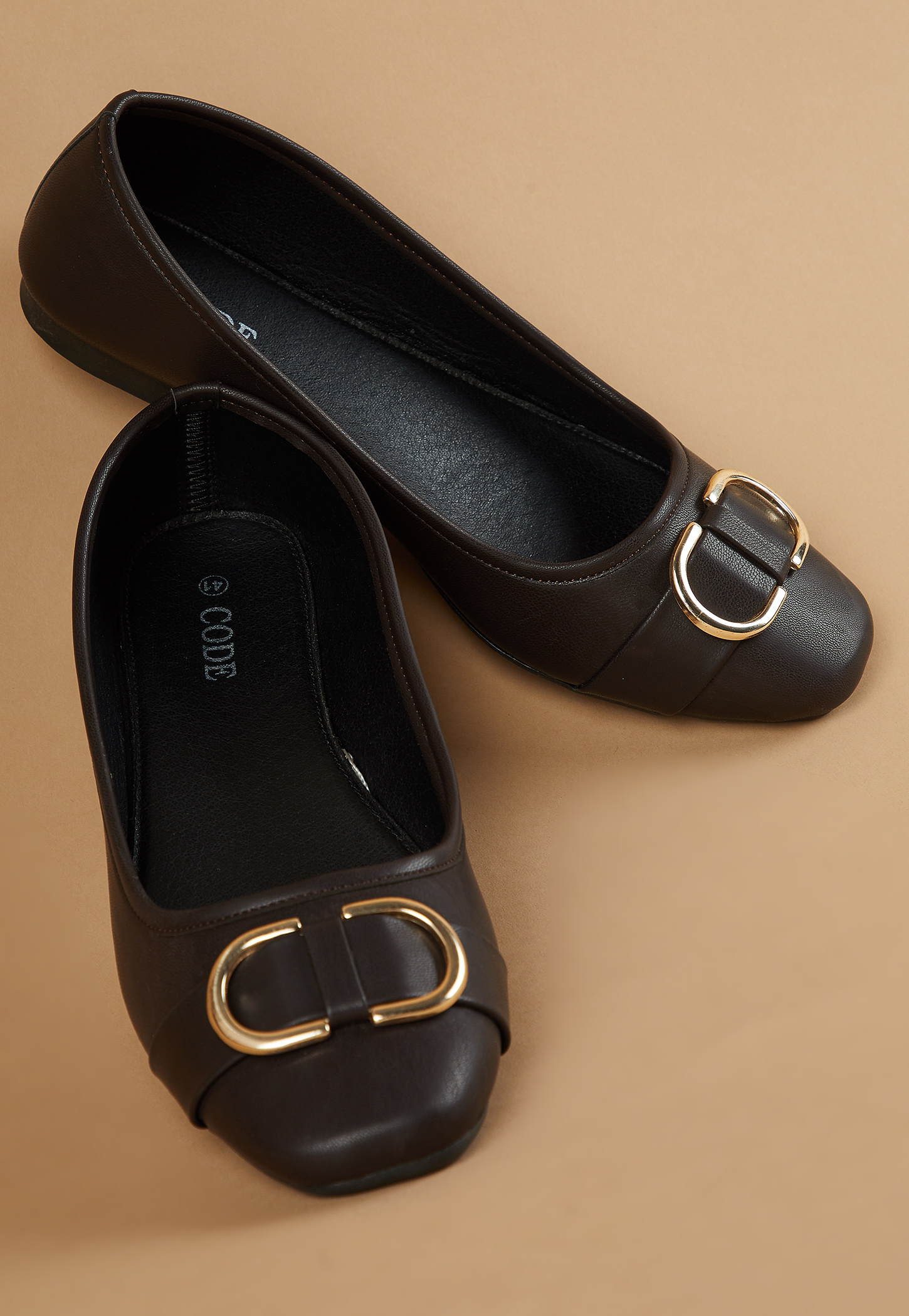 CODE Buckle Detail Ballerinas-picture-25