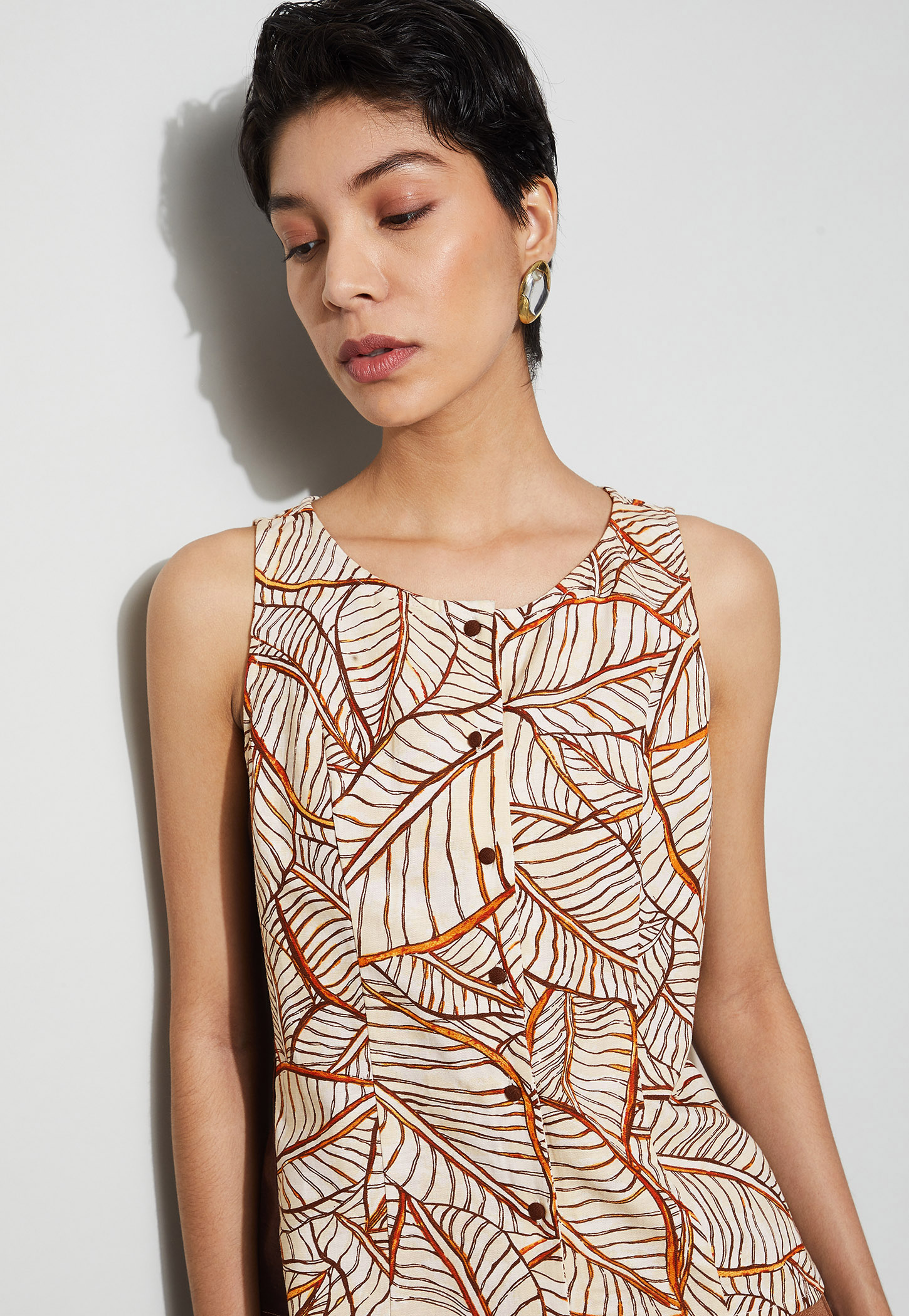 CODE Botanical Print Top-picture-48