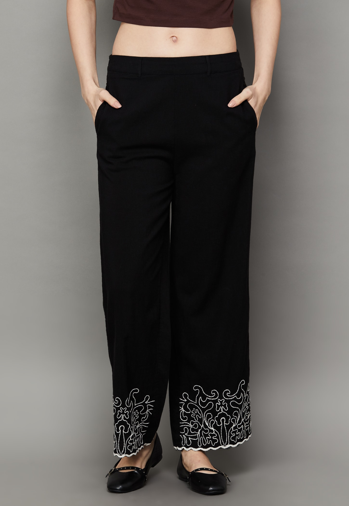 ONLY Embroidered Trousers-picture-29