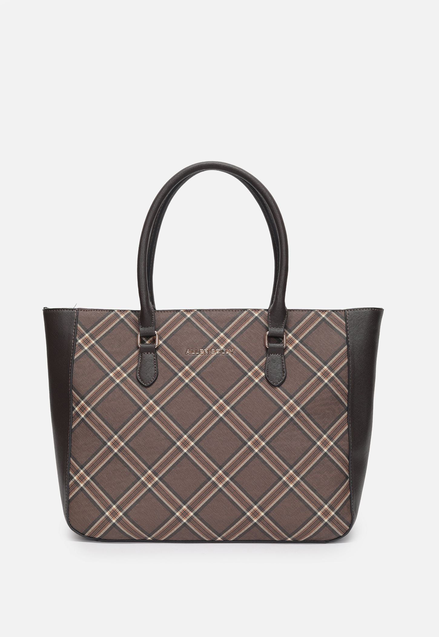 ALLEN SOLLY Checked Laptop Bag
