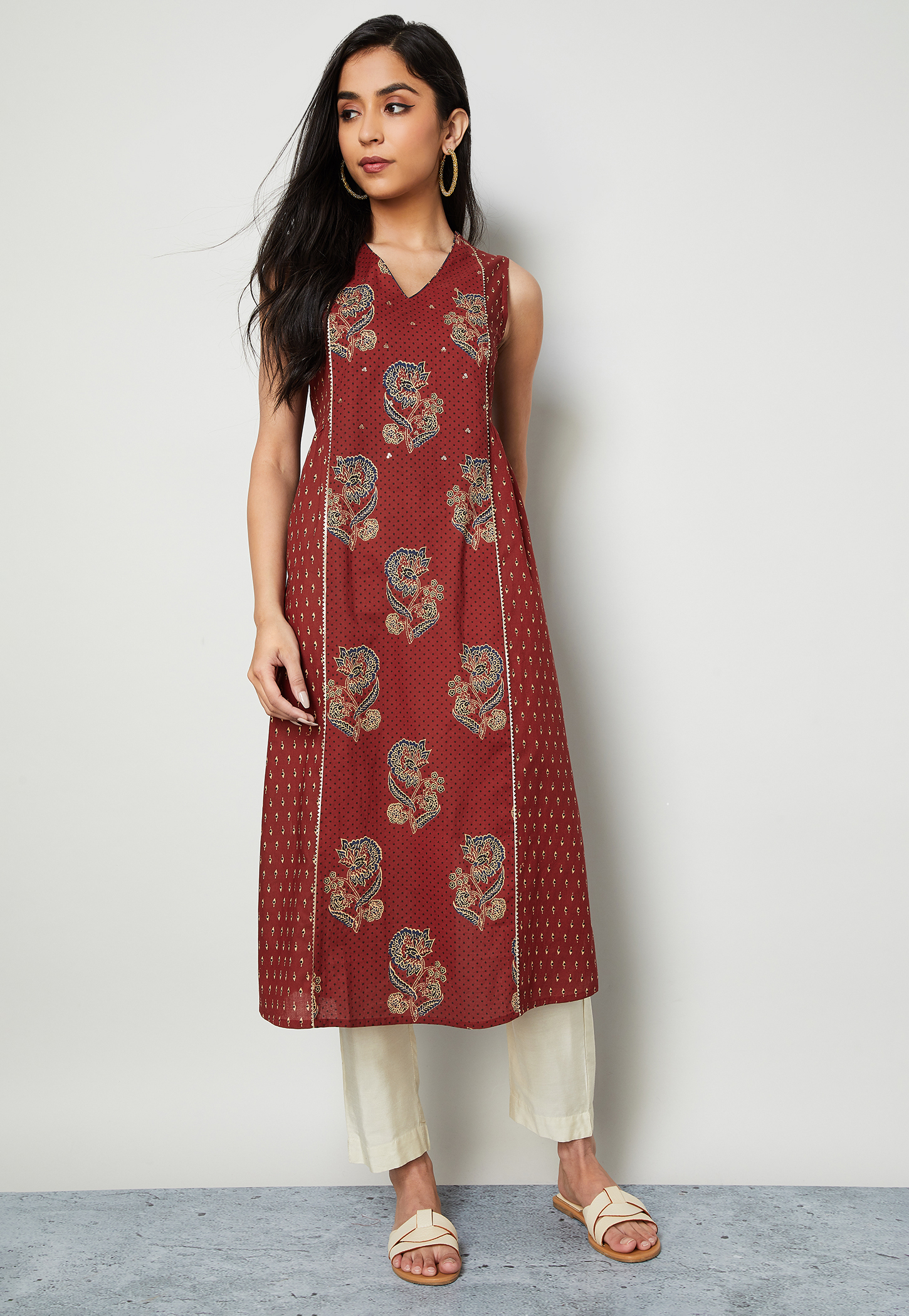 MELANGE Printed Straight Kurta-picture-28