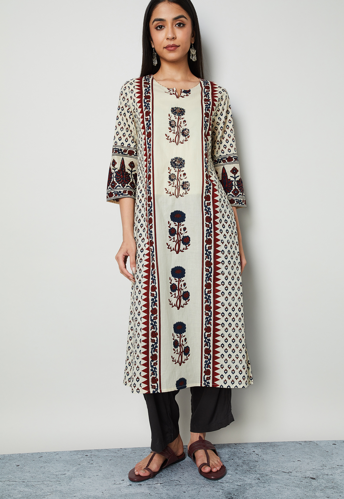 MELANGE Printed Straight Kurta-picture-18