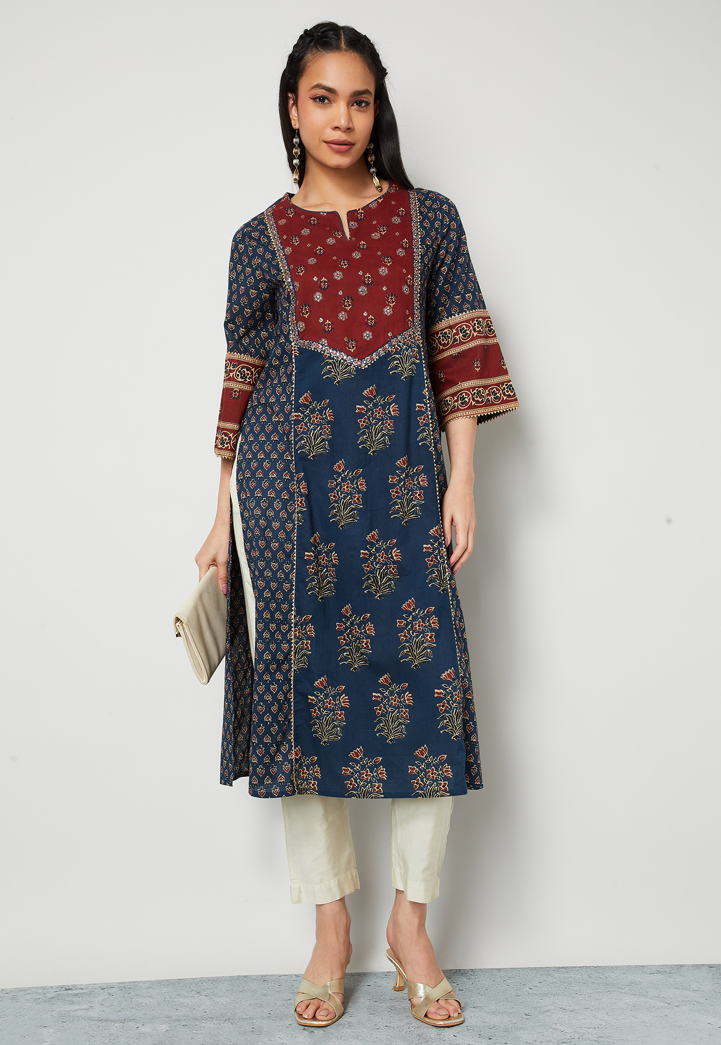 MELANGE Printed Straight Kurta-picture-28