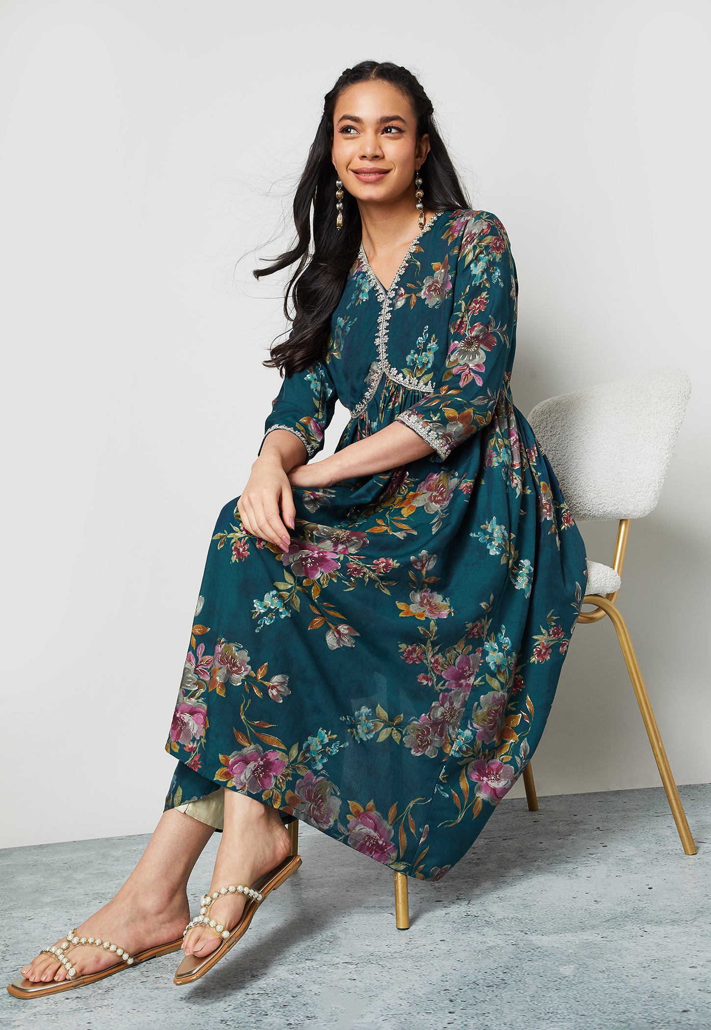 MELANGE Embroidered Anarkali Kurta-picture-12