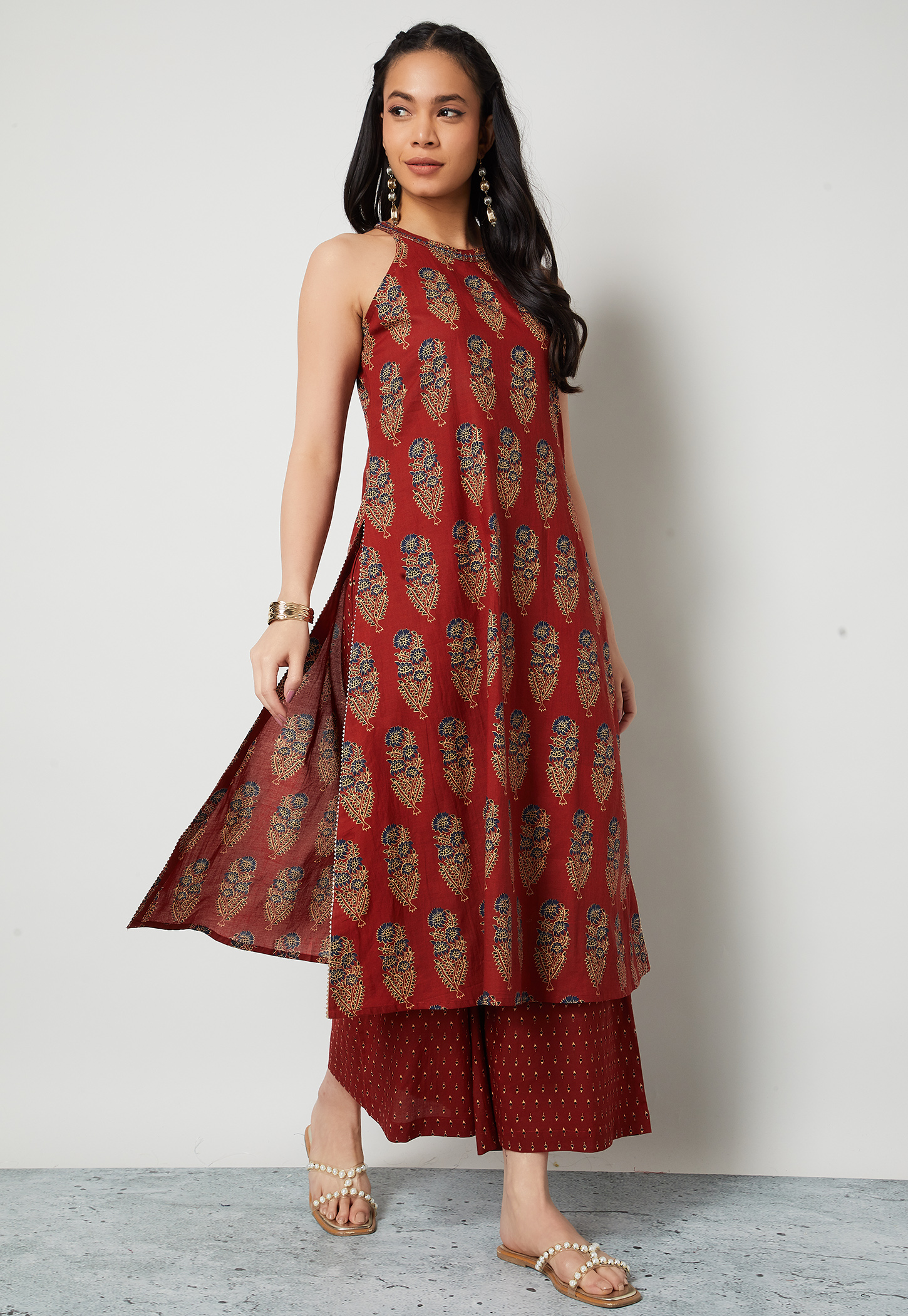 MELANGE Floral Print Kurta Set-picture-43