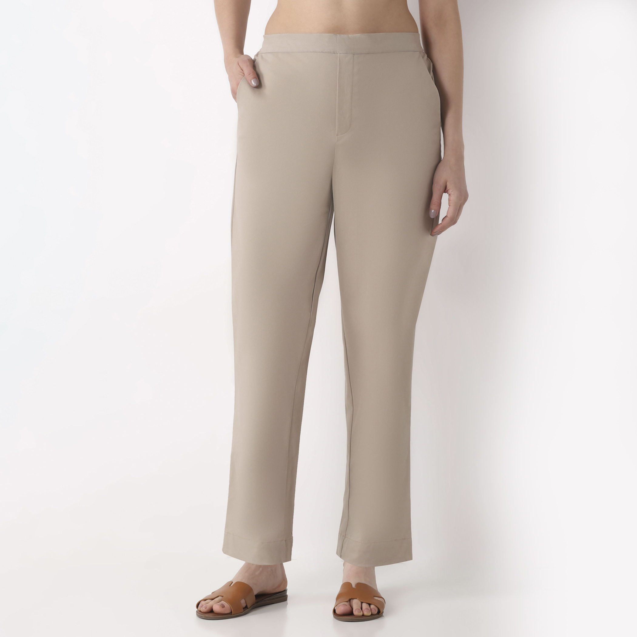 BIBA Solid Straight Pants-picture-19