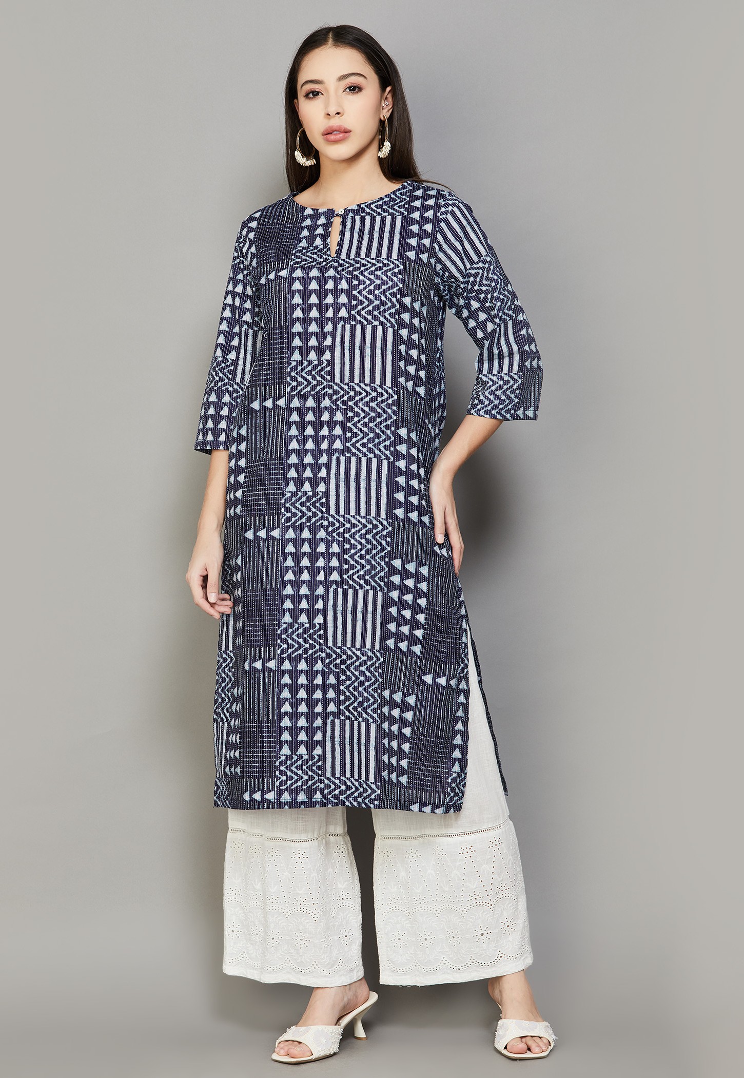 BIBA Printed Straight Kurta-image-41