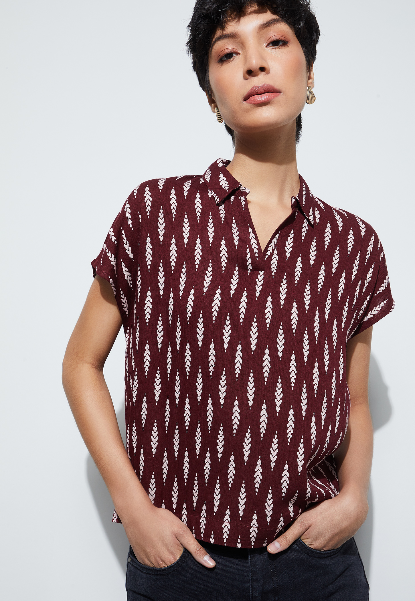 FAME FOREVER Printed Top-picture-33