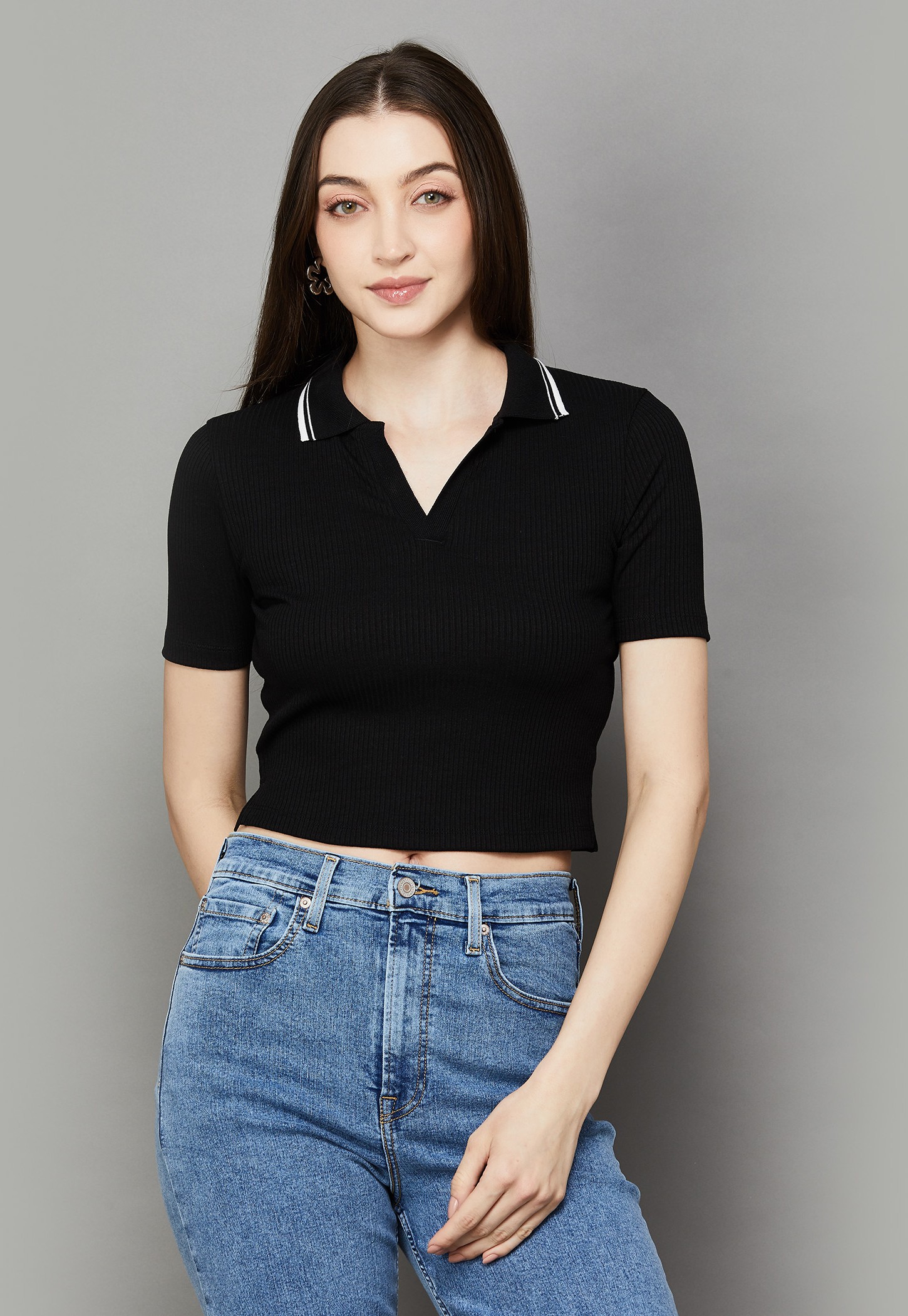 ONLY Solid Polo T-shirt-picture-44