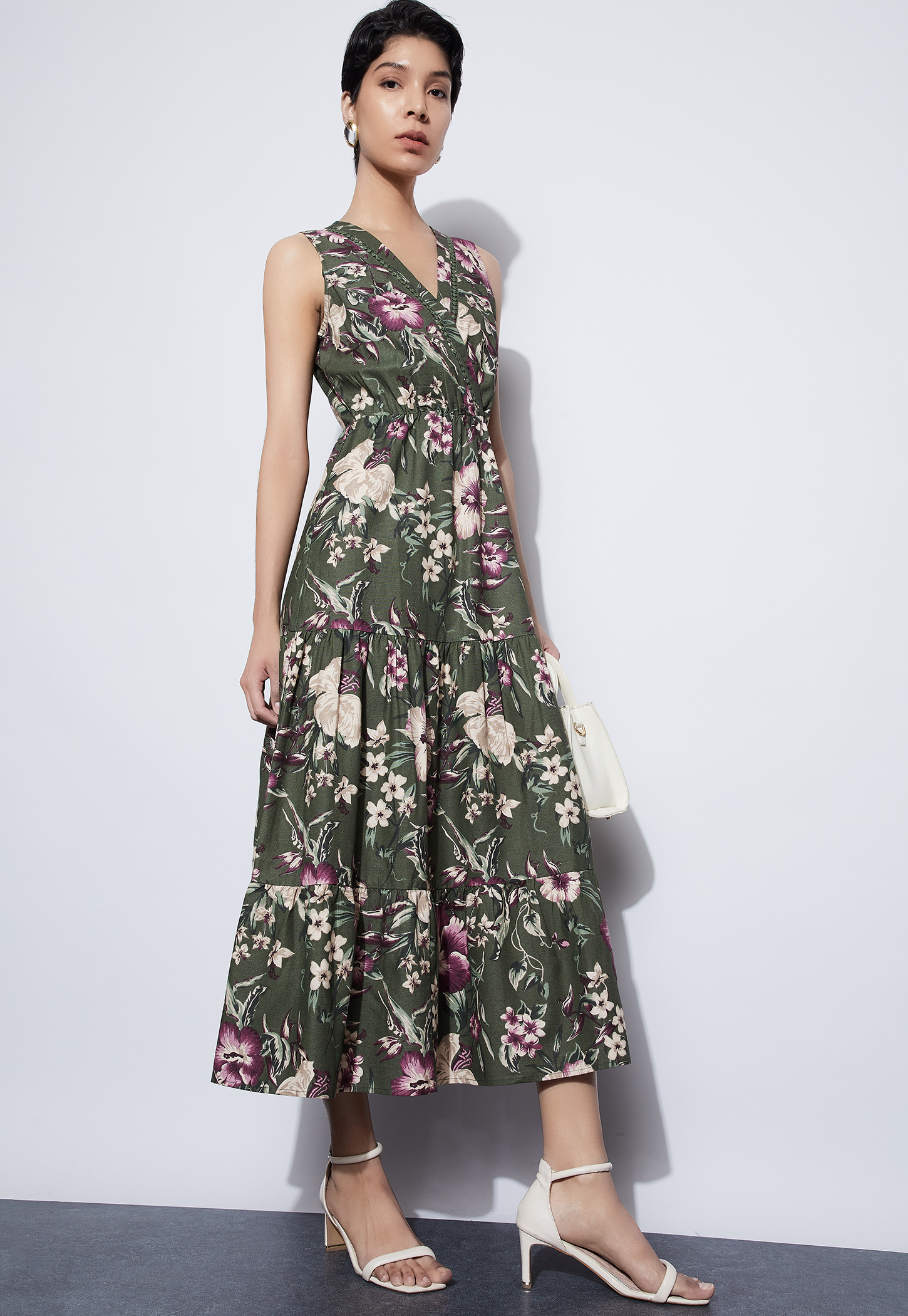 CODE Floral Print Midi Dress-picture-28