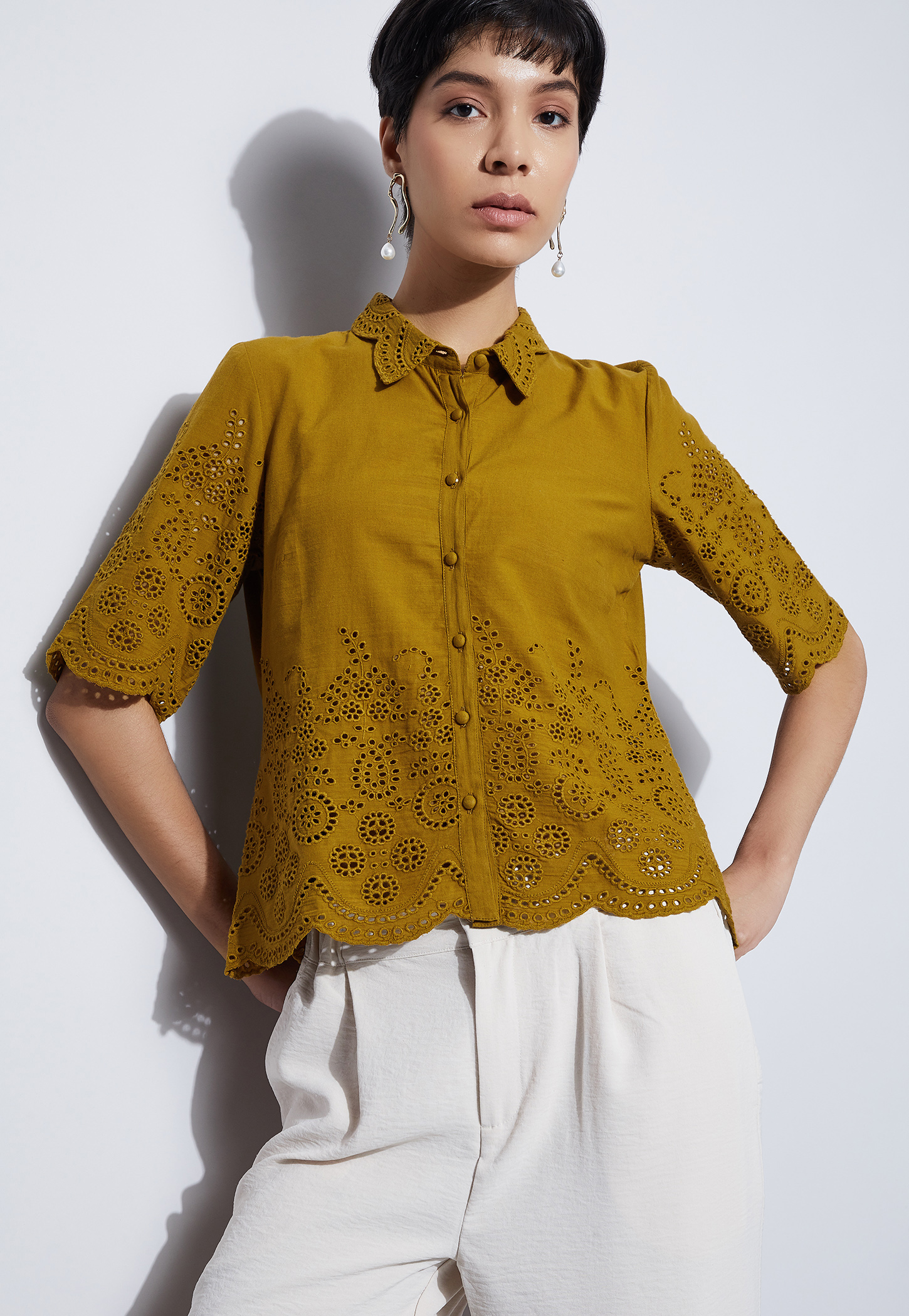 CODE Schiffli Shirt-image-4